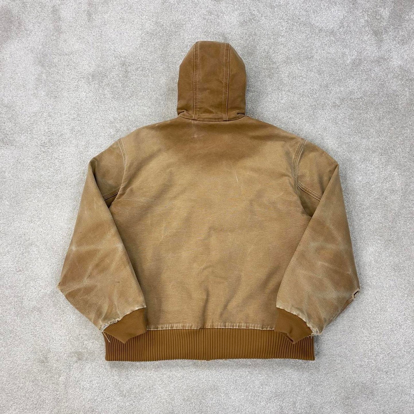 Vintage Carhartt hooded active jacket L canvas bomber
