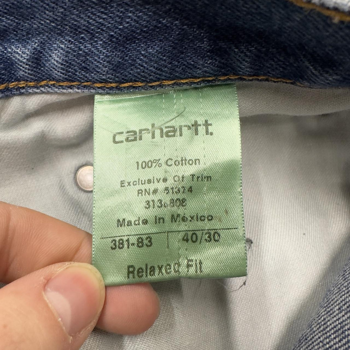 Vintage Carhartt jeans y2k relaxed blue denim skater 2000s style workwear pants