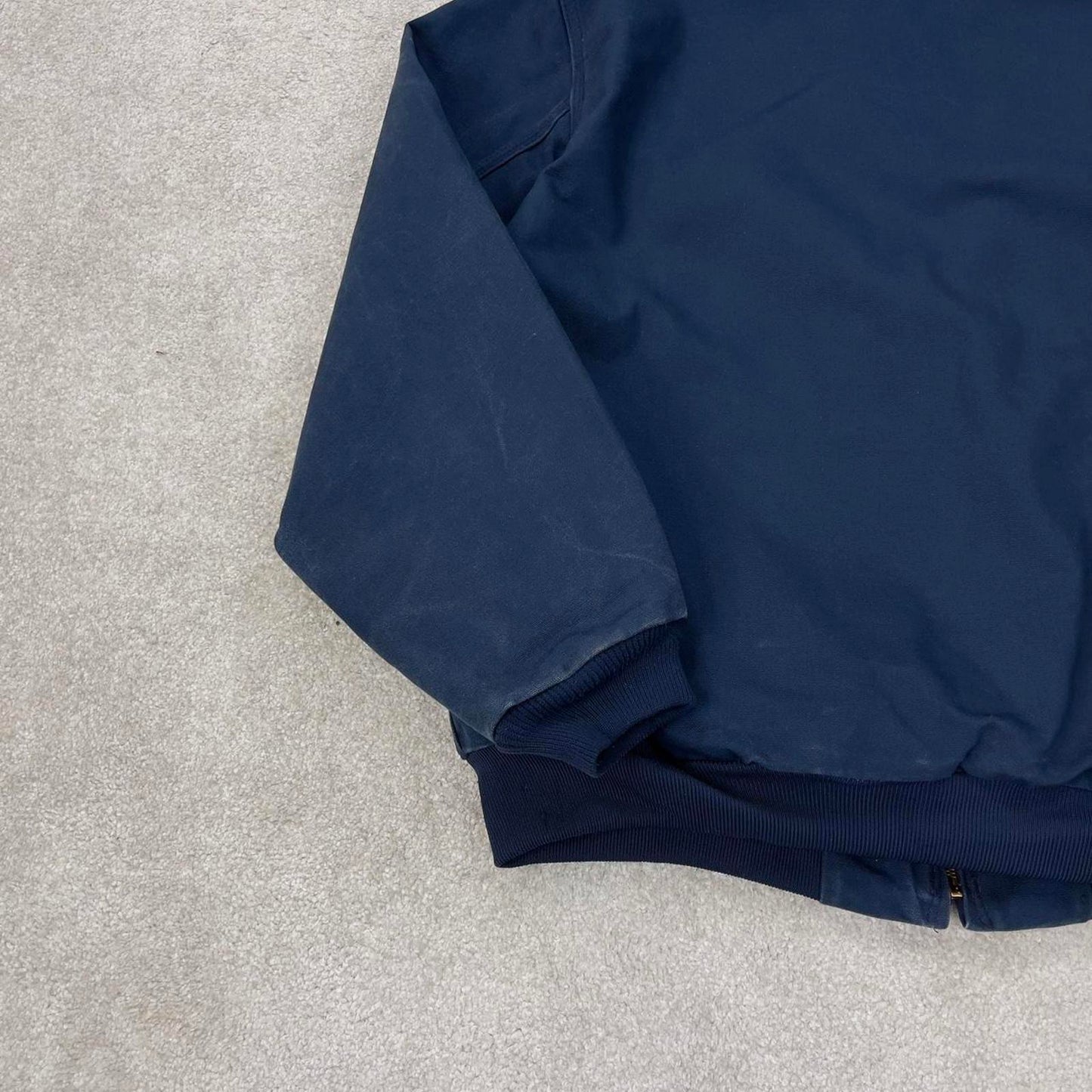 Vintage navy Carhartt hooded active jacket XL canvas bomber