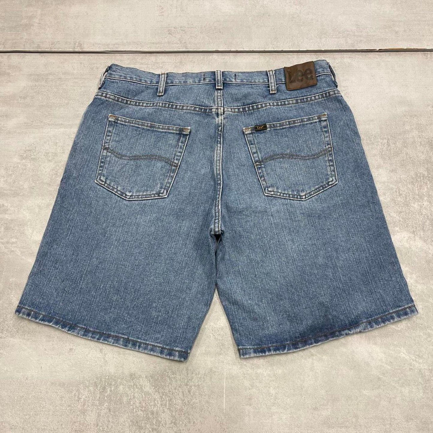 Mens blue Lee denim jorts W38