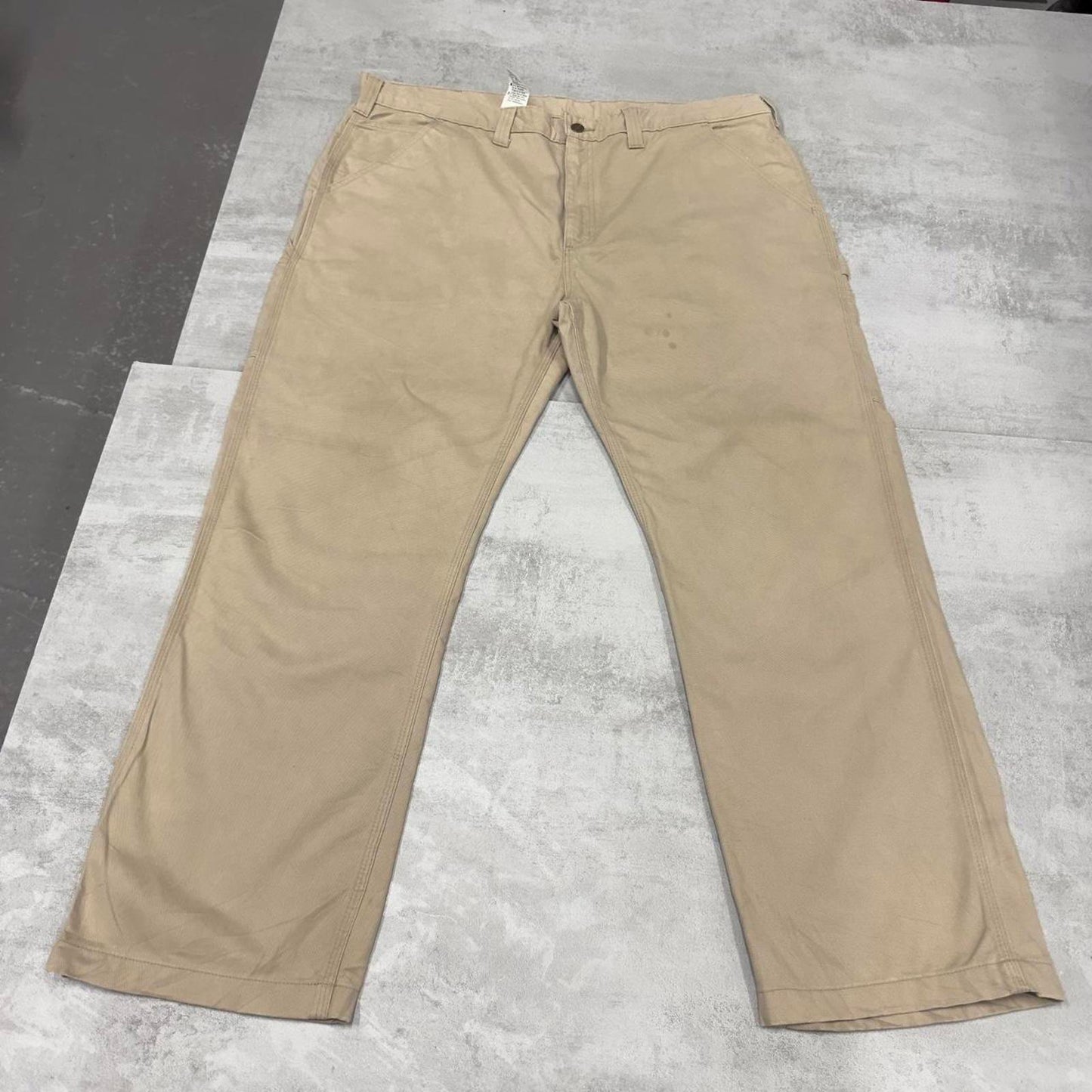 Beige Carhartt carpenter trousers W42L30