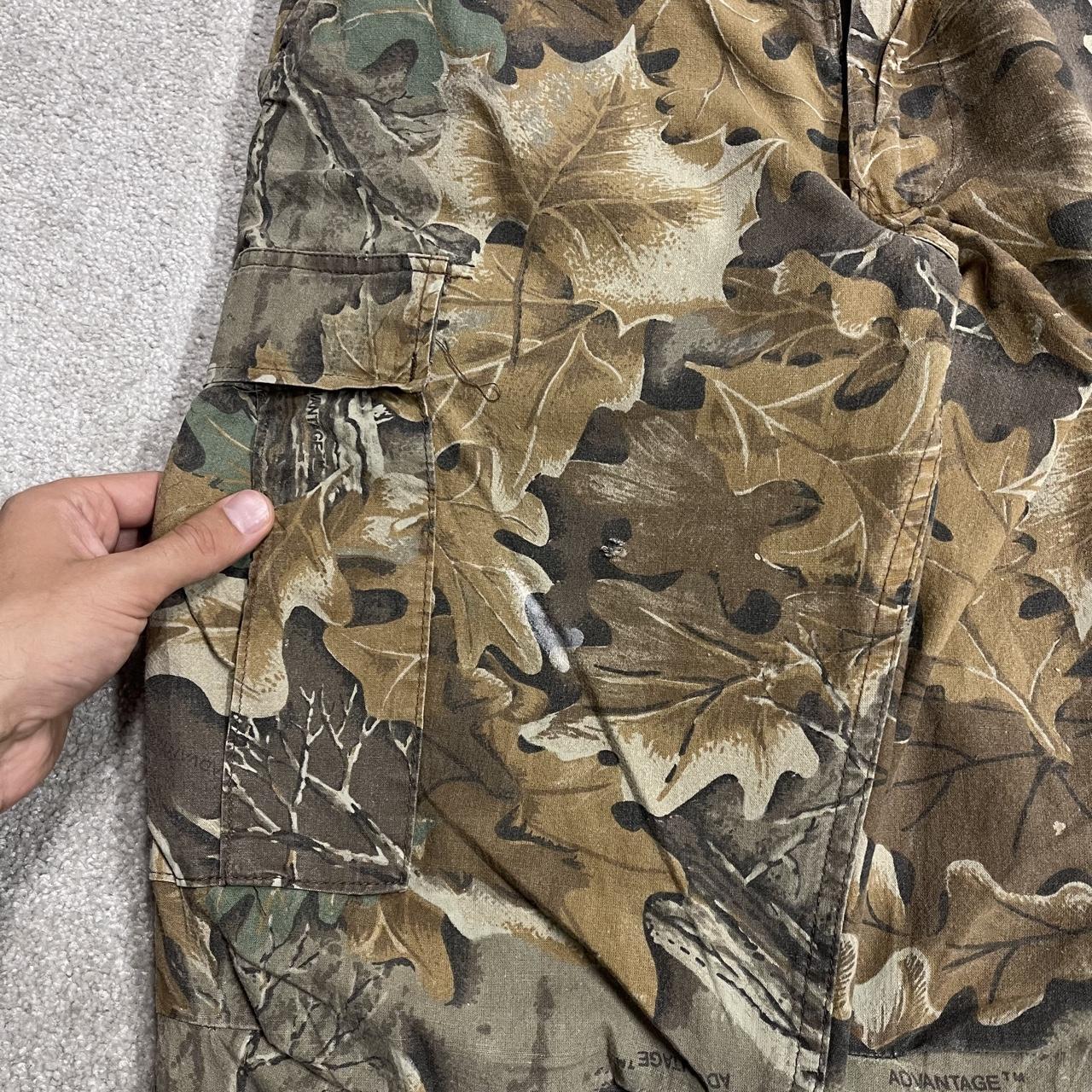Vintage Rattlers camo cargo pants brown Lightweight floaty camouflage Y2K hunting trousers