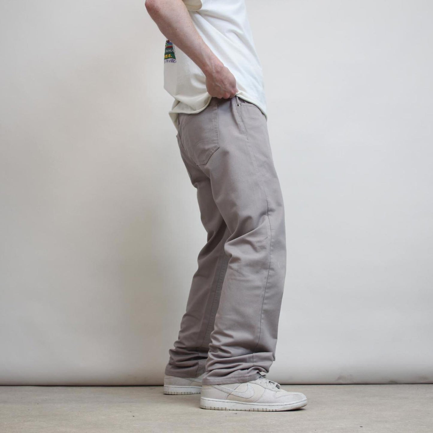 Dickies trousers W36L32 beige grey chino style pants