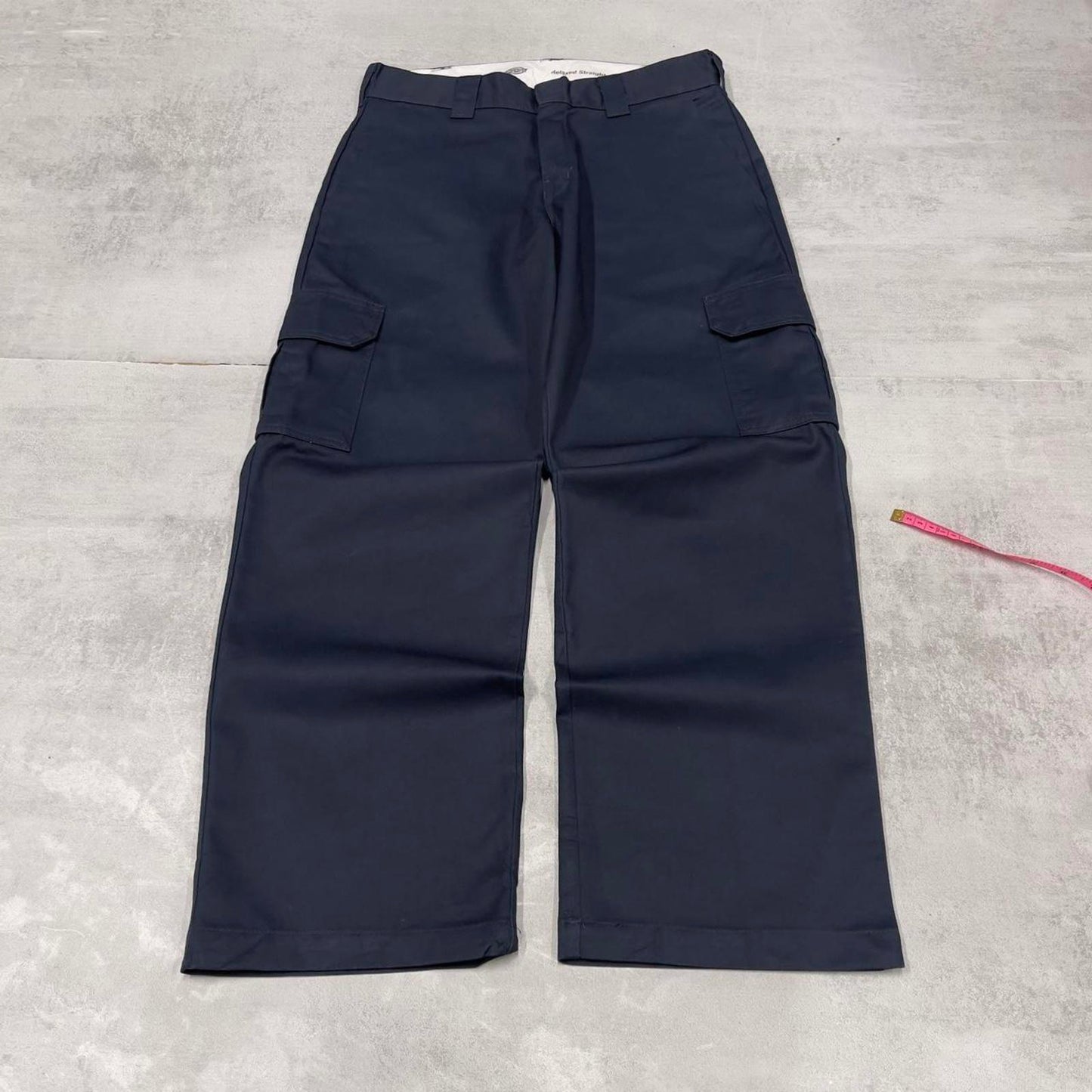 Loose Dickies cargo trousers W32L30 navy chino style skater cargo pants