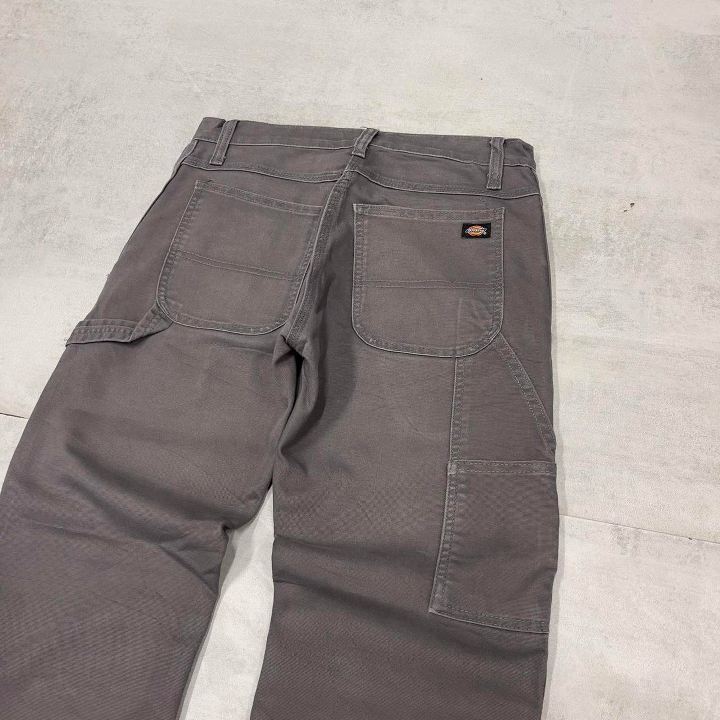 Grey Dickies carpenter jeans W30L30 regular fit canvasy 90s skater style cargo pants