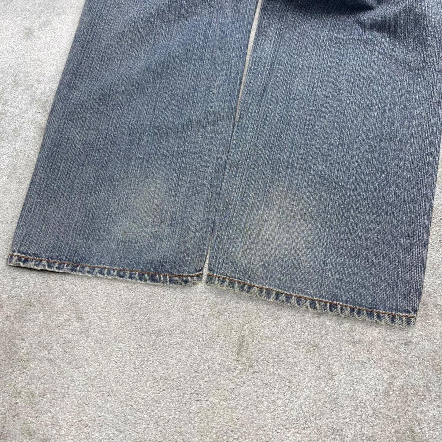 Y2K embroidered baggy Enyce jeans wide leg blue Loose fit denim skater style pants
