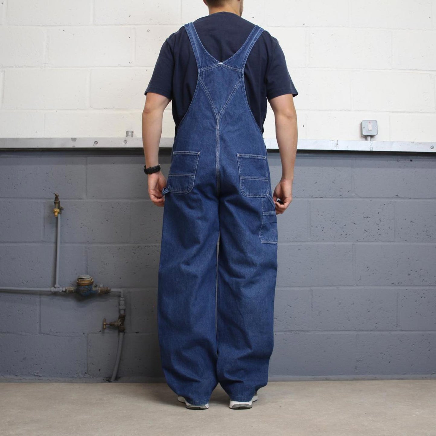 Blue Carhartt dungarees W38L33 mens denim overalls utility worker