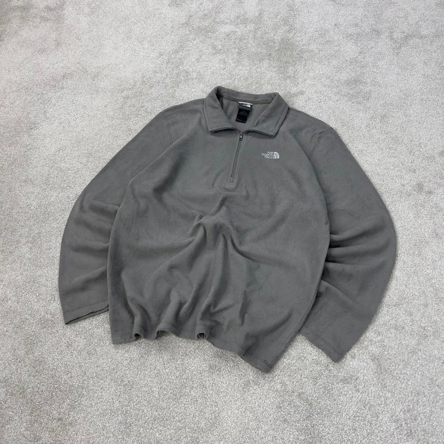 Y2K The North Face technical fleece L grey men’s 1/4 zip