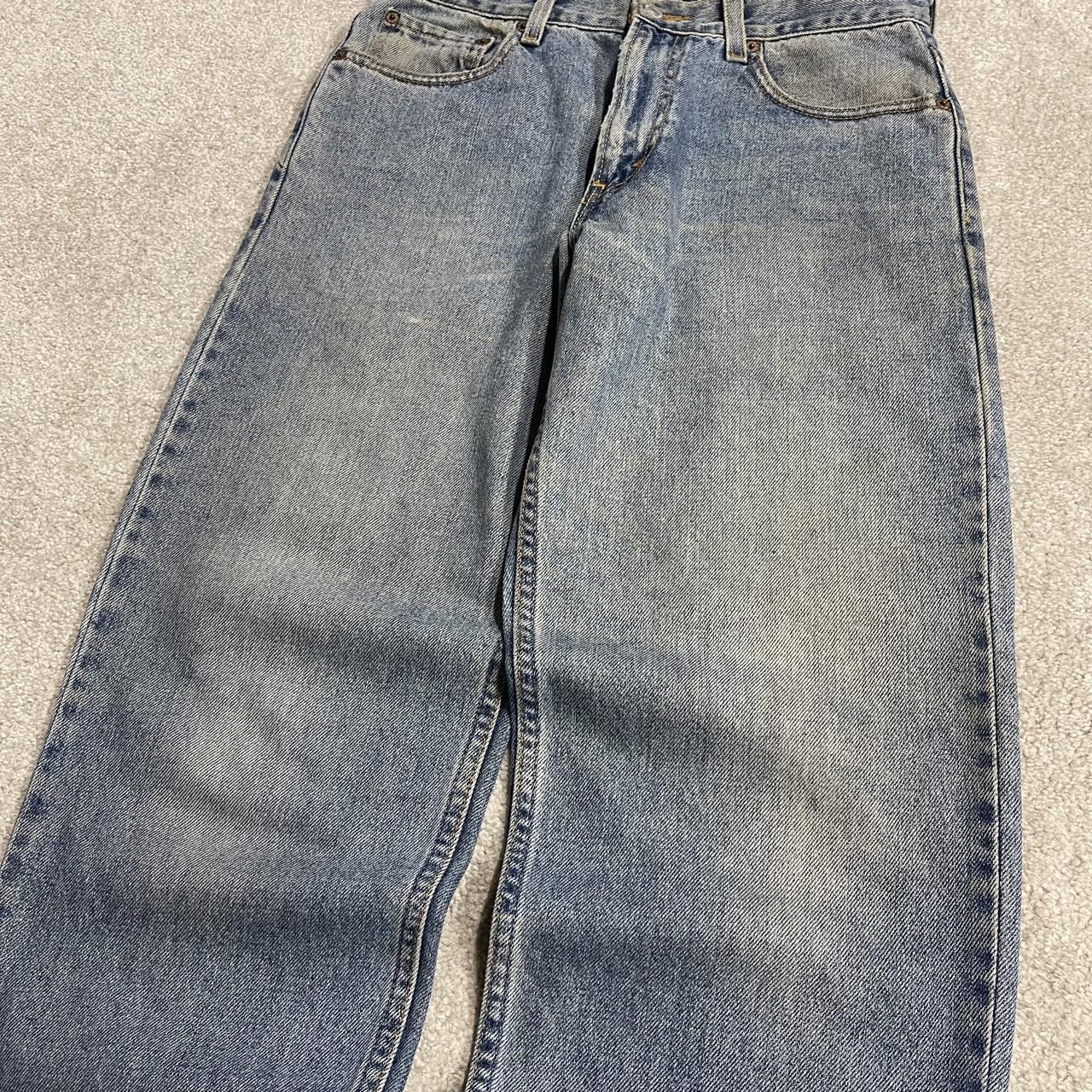 Y2K Levi’s 550 jeans W30L30 straight leg relaxed blue Relaxed fit 5 pocket pants red tab logo