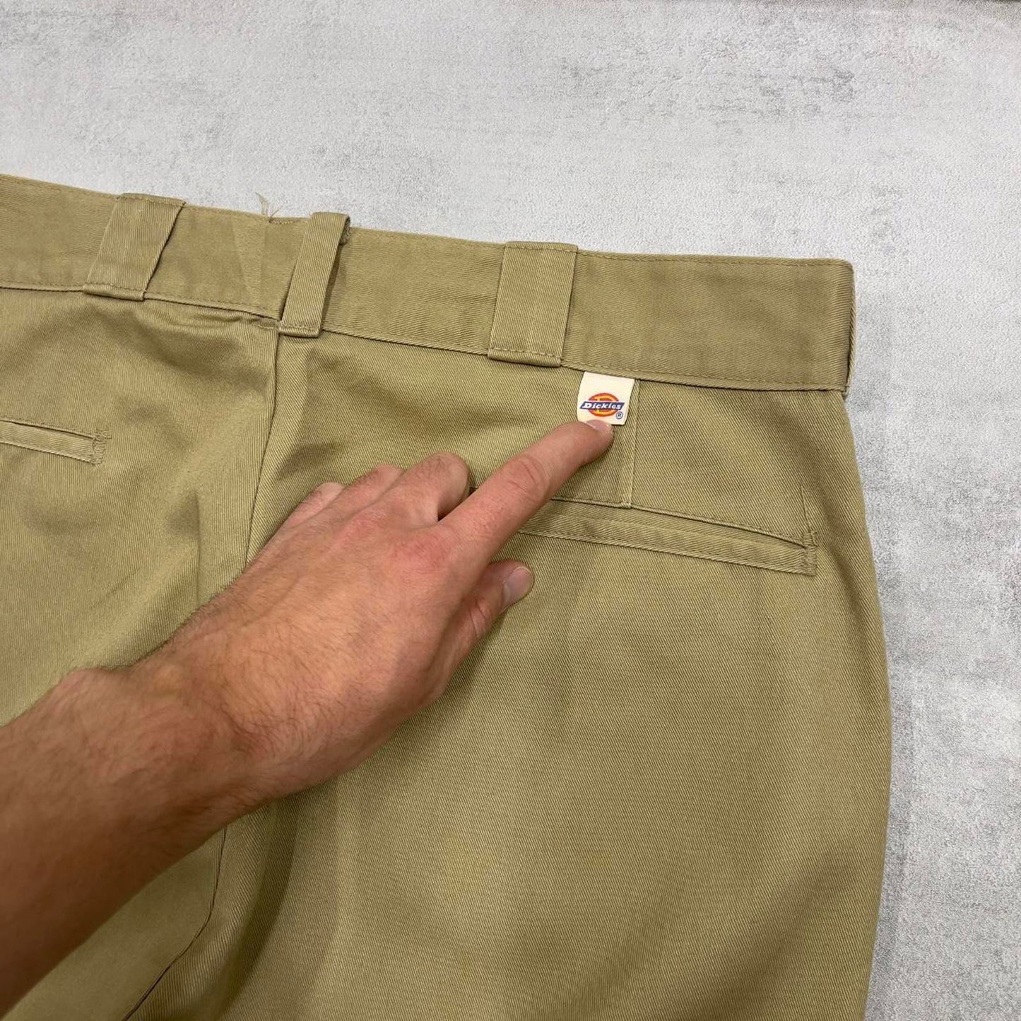 Dickies Pants W36L29 khaki beige loose twill chino 90s style skater pants
