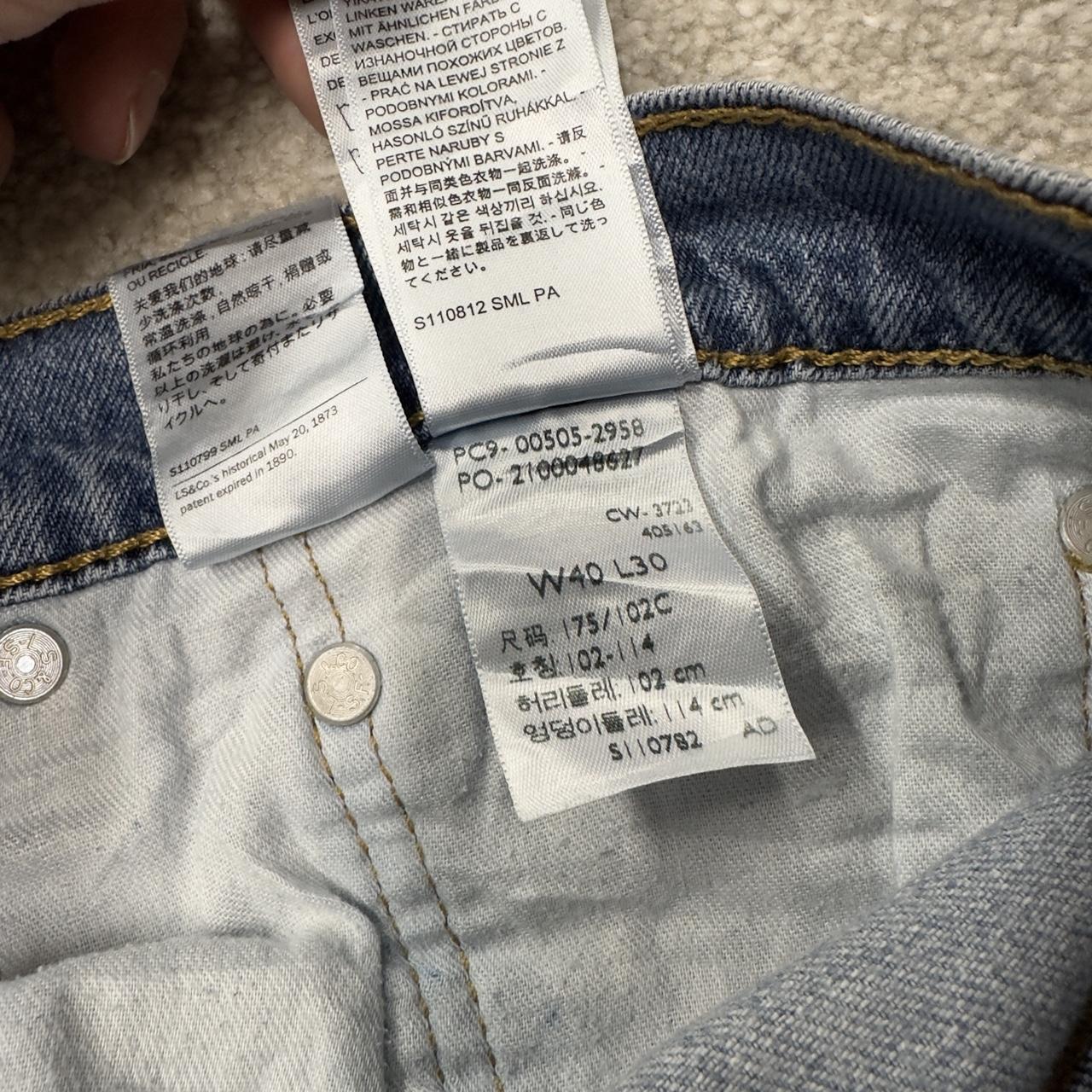 Levi’s 505 jeans Y2K W38L32 blue Levi’s straight leg surf style pants red tab logo