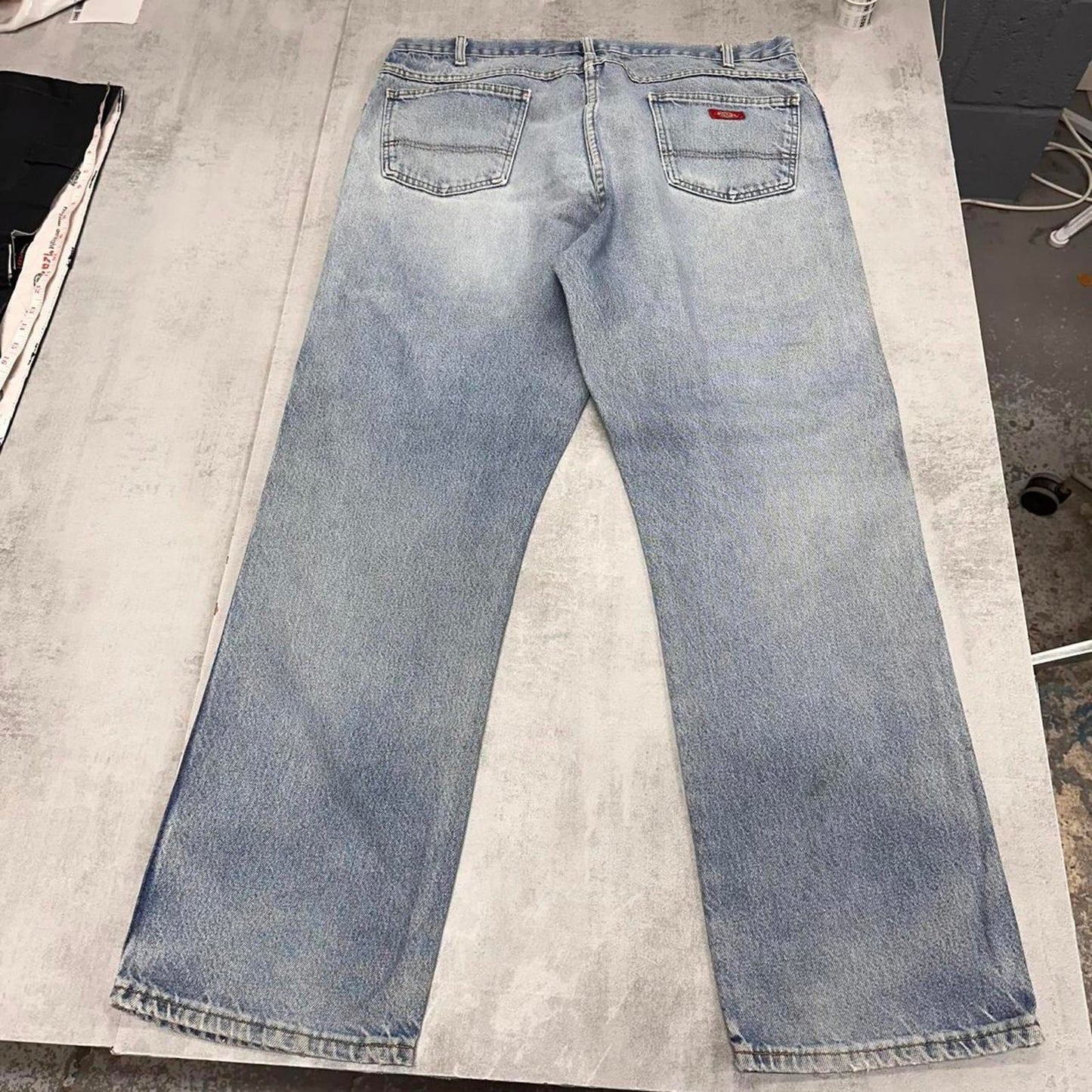 Blue Dickies jeans W40L32 loose denim 90s style skater distressed jeans