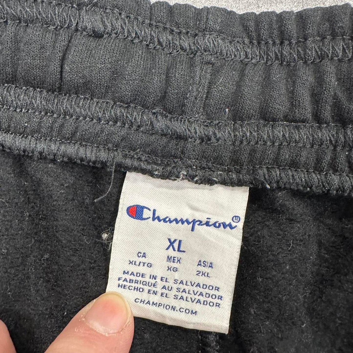Y2k Black Champion Cargo Joggers XL