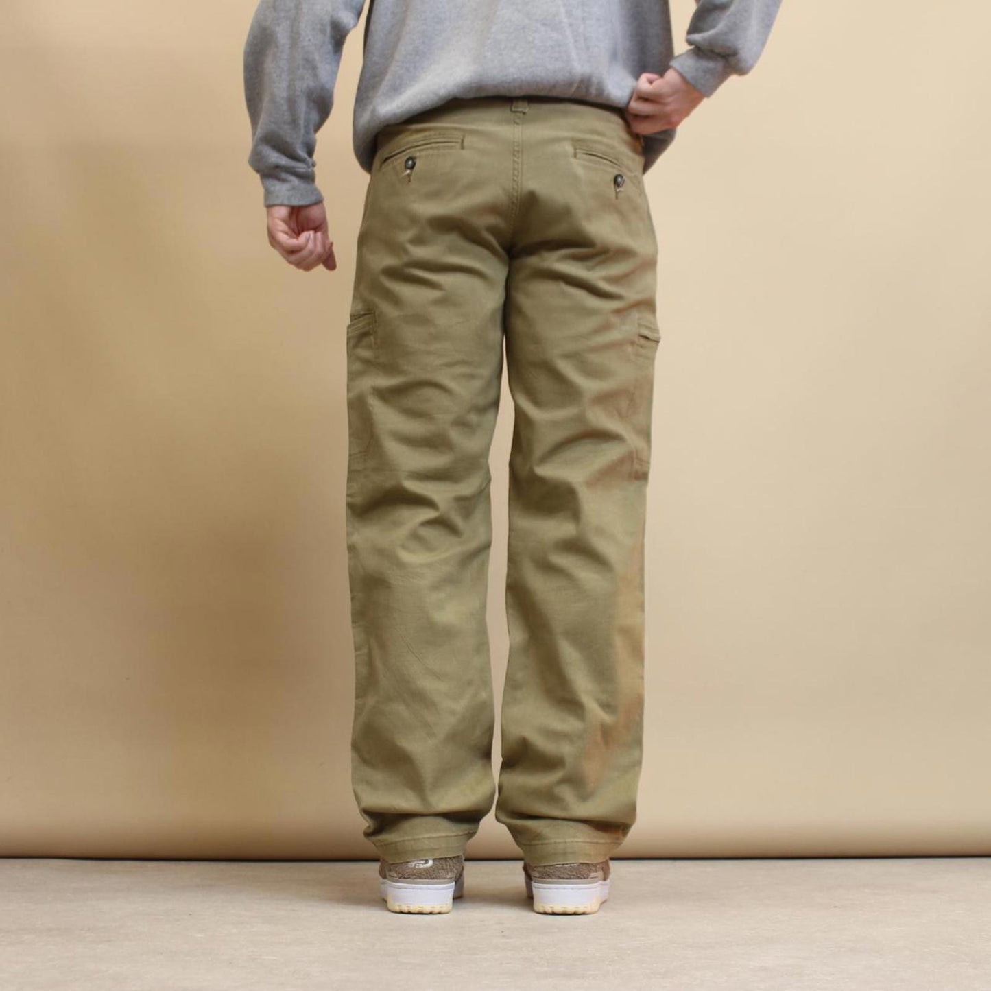 Lee cargo pants W32L32 loose khaki multi pocket trousers