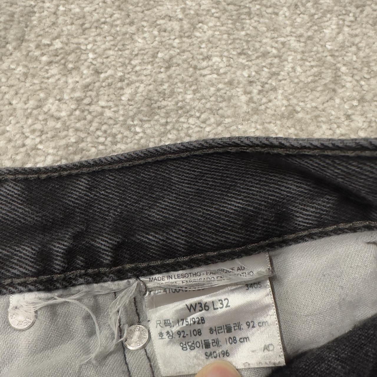 Levi’s 505 jeans y2k W36L30 black straight leg 505 pants red tab logo