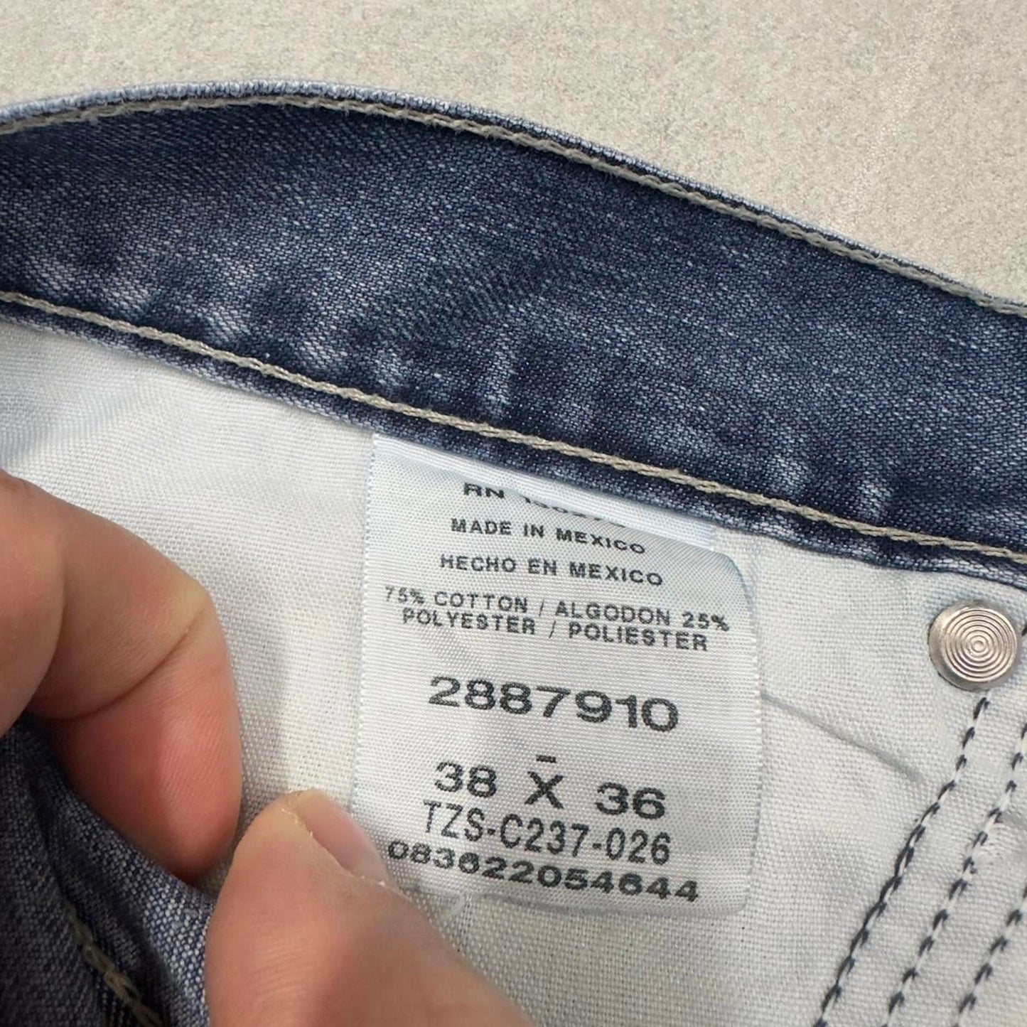 Baggy Lee carpenter jeans W40L36 blue cargo skate style jeans