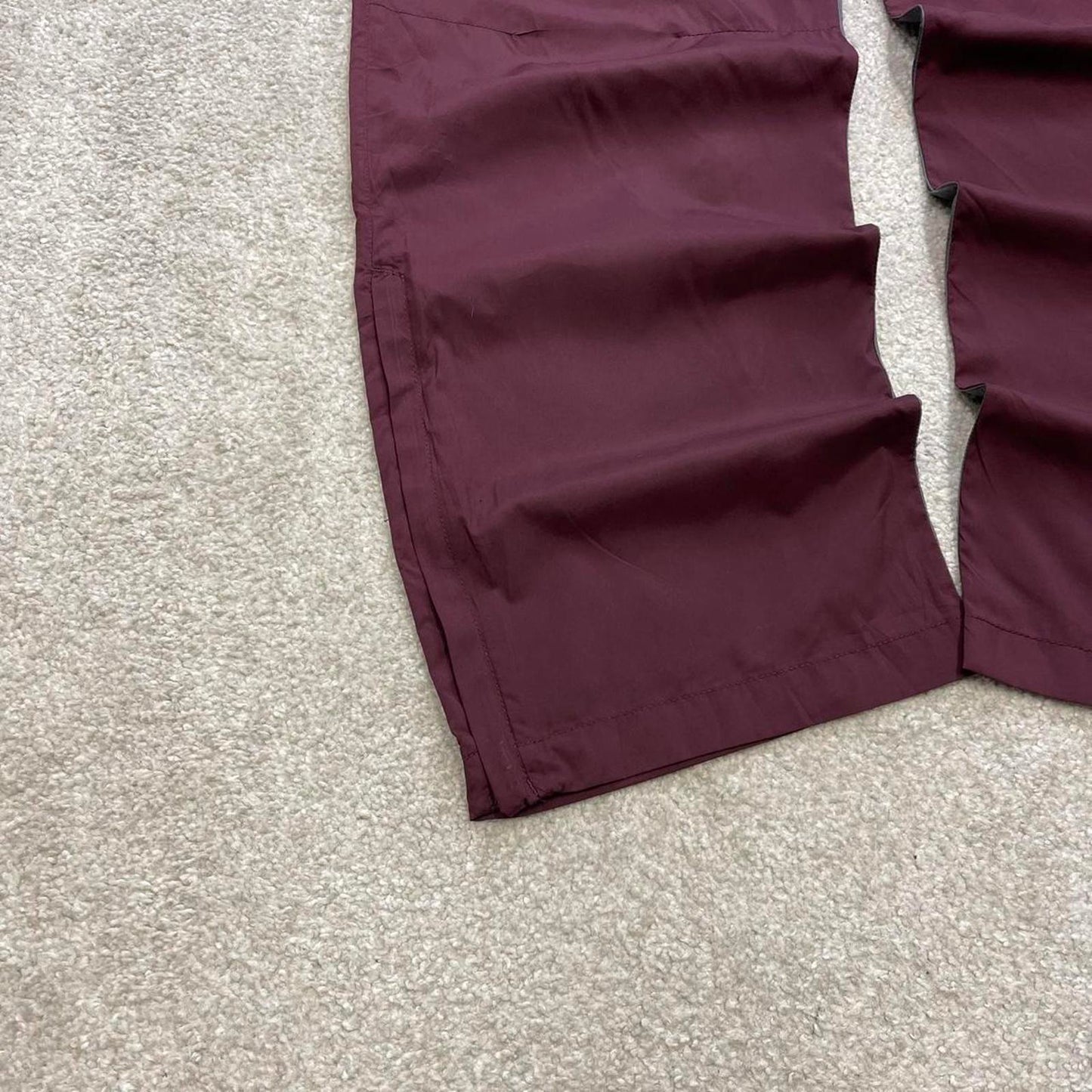 Burgundy Champion trackies Small loose baggy y2k style joggers embroidered track pants