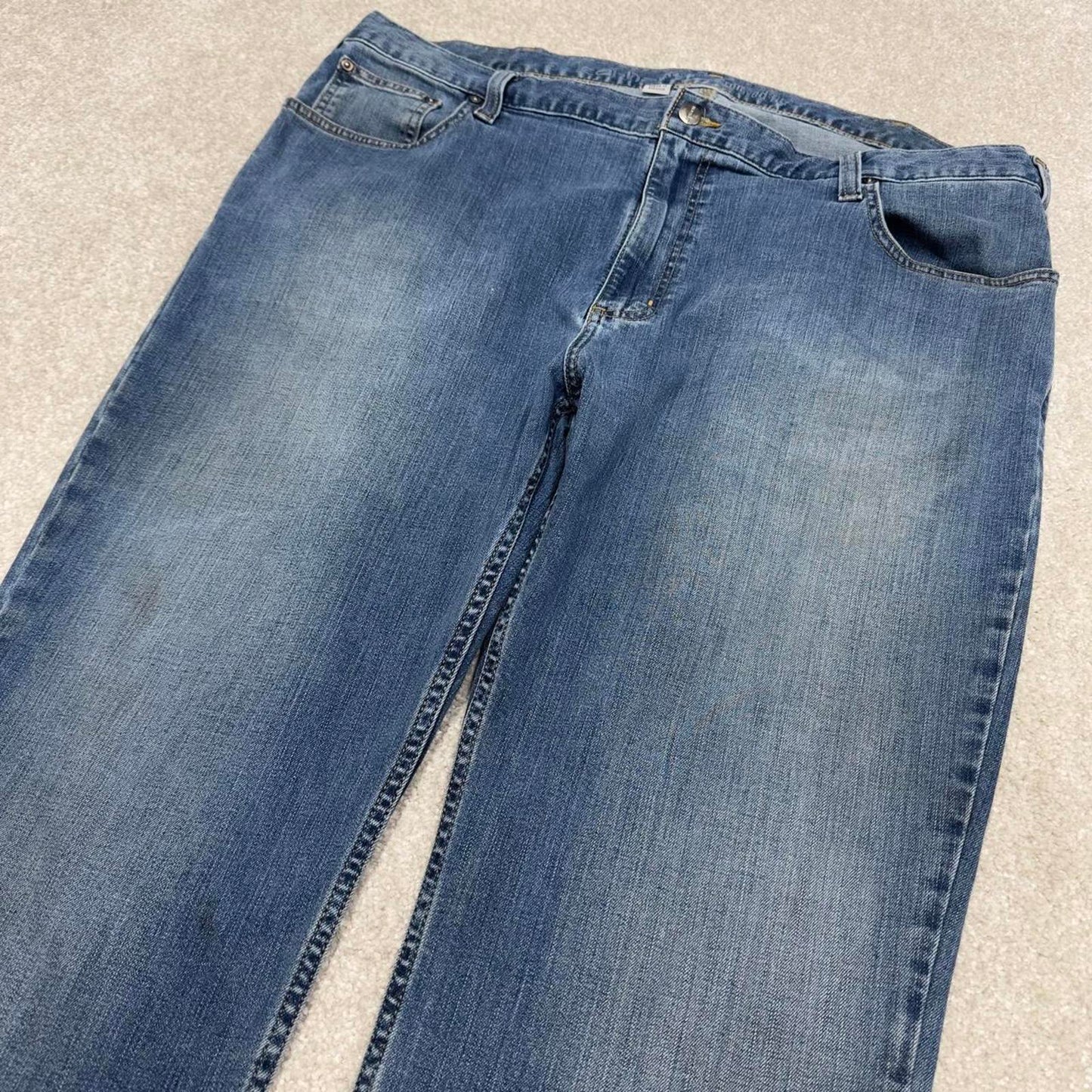 00s Carhartt workwear jeans W42L30 90s skater style relaxed fit blue denim 5 pocket work pants