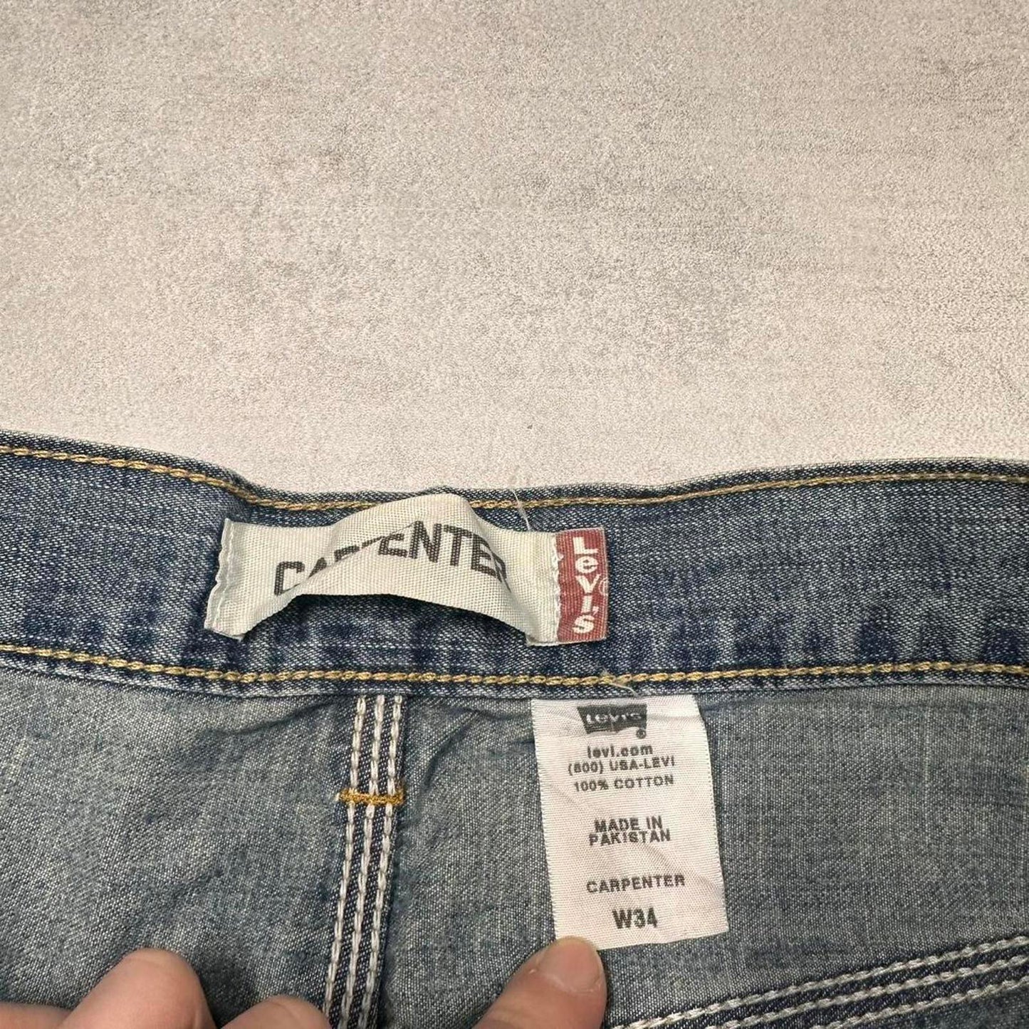 Mens Levi’s denim carpenter shorts W36