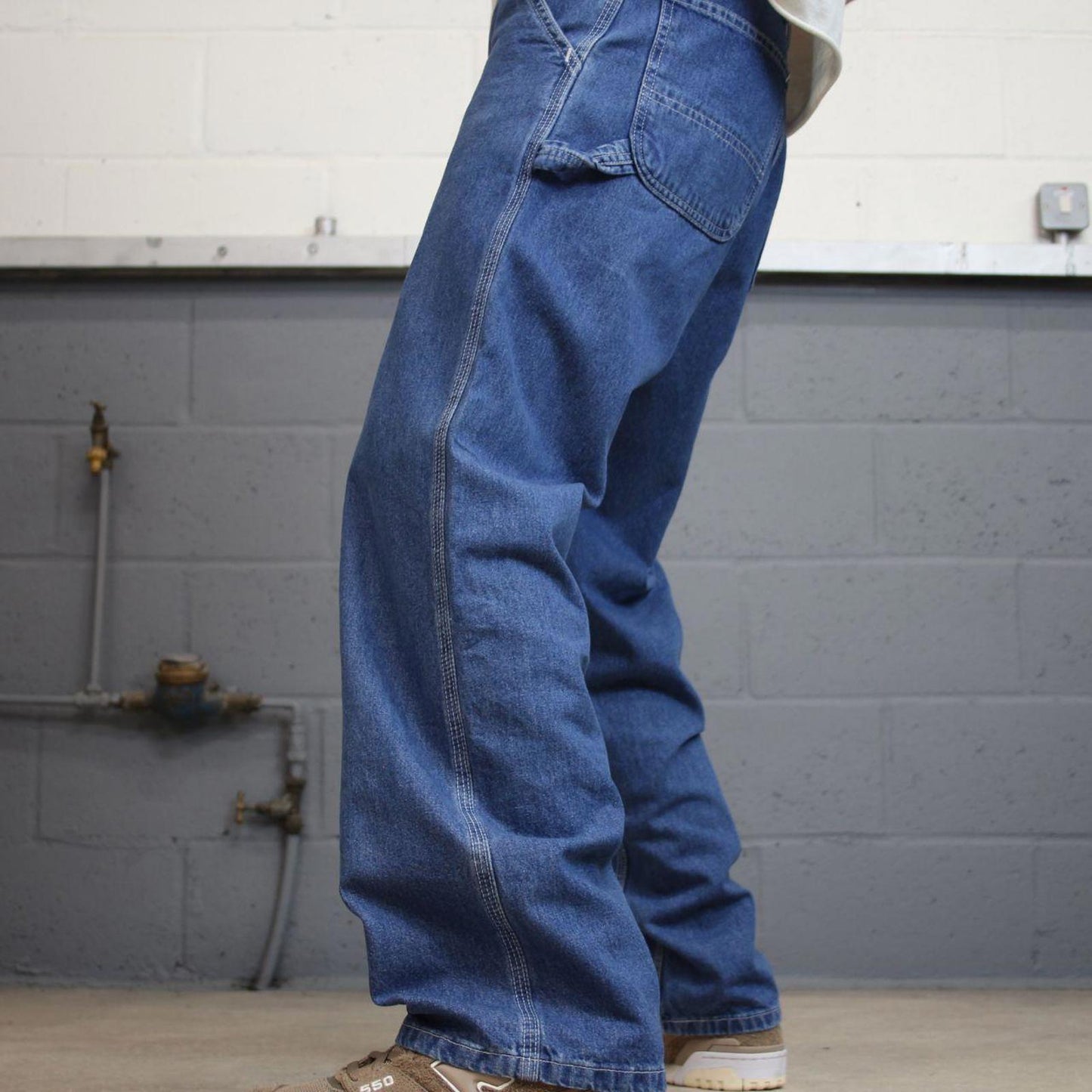 vintage Carhartt carpenter jeans W34L30 Blue Denim 1999 loose skater cargos