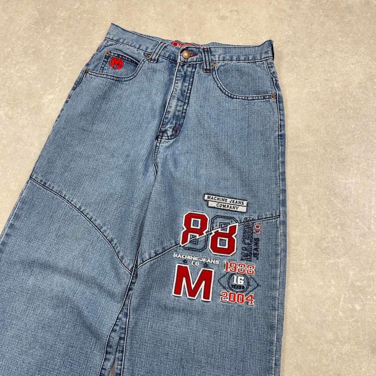 Blue Machine jeans size 18 W26L29 embroidered y2k style pants