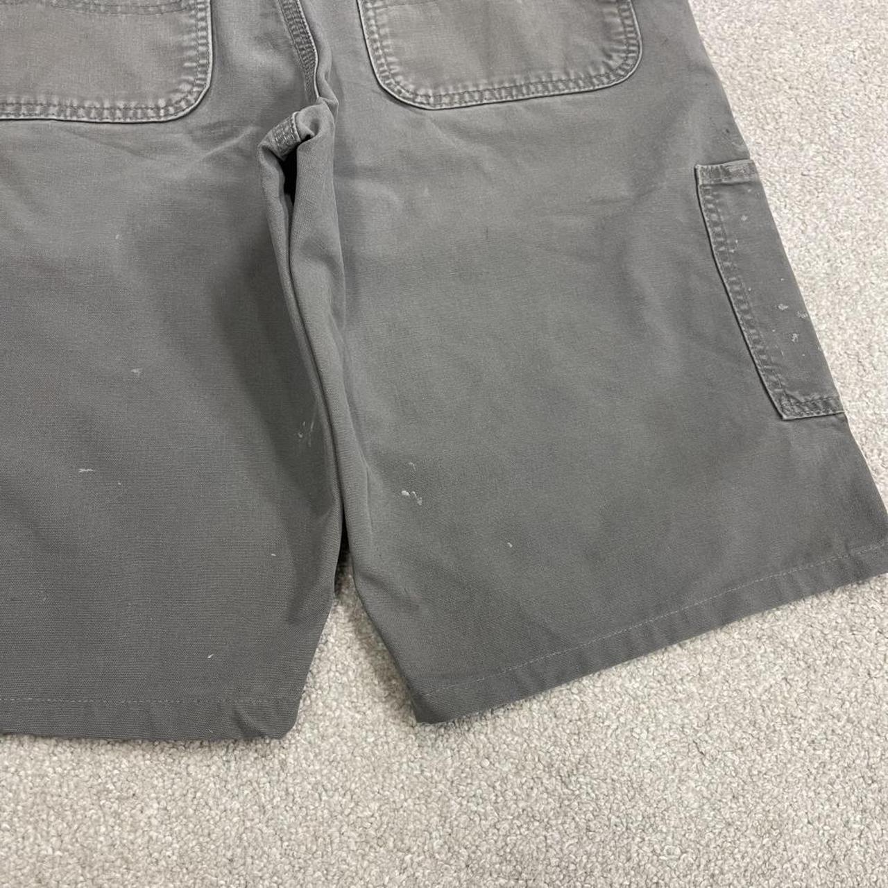 Carhartt carpenter shorts y2k grey Loose workwear skater style shorts