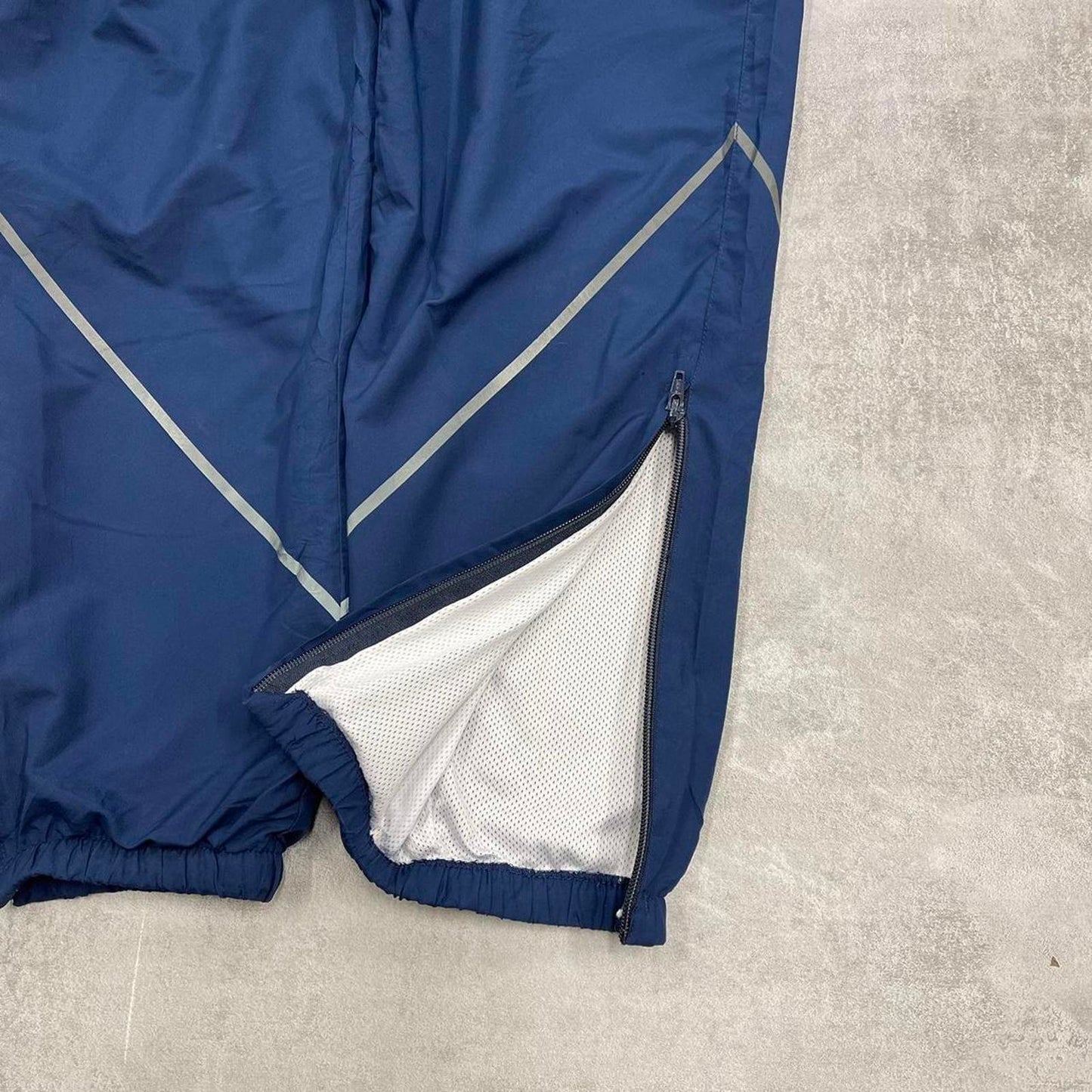 JWOD Skilcraft tracksuit bottoms S navy Loose y2k shell suit trackies