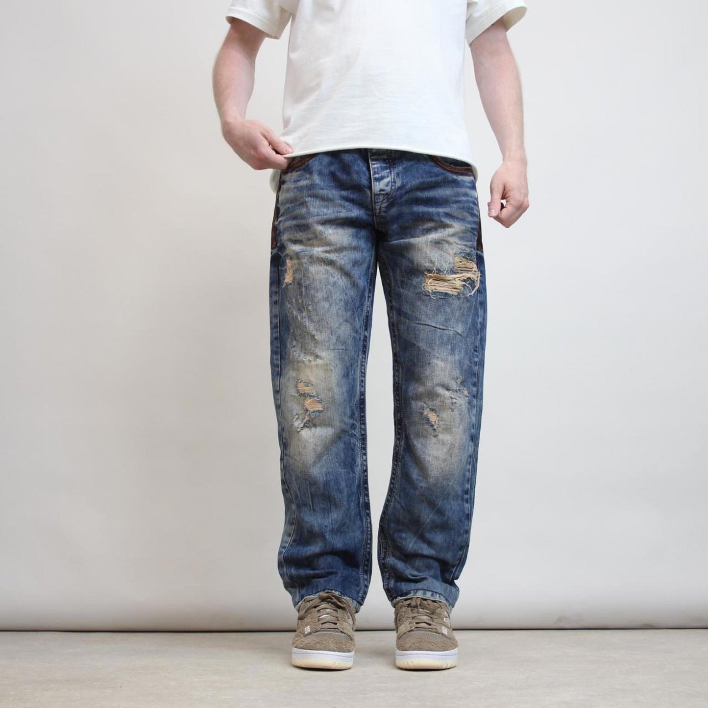 Mens Cipo & Baxx embroidered jeans W36 L29