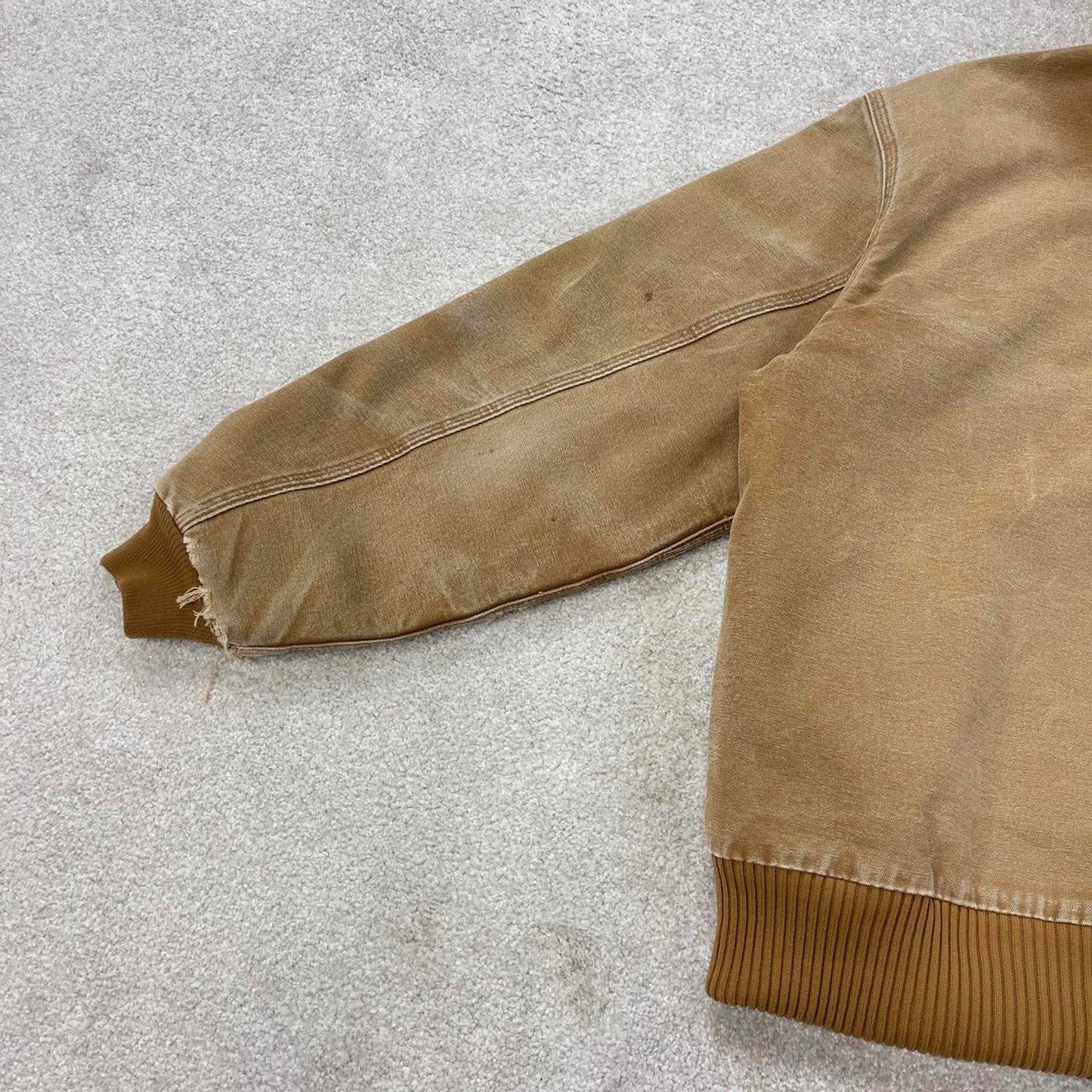 Vintage Carhartt hooded active jacket L canvas bomber