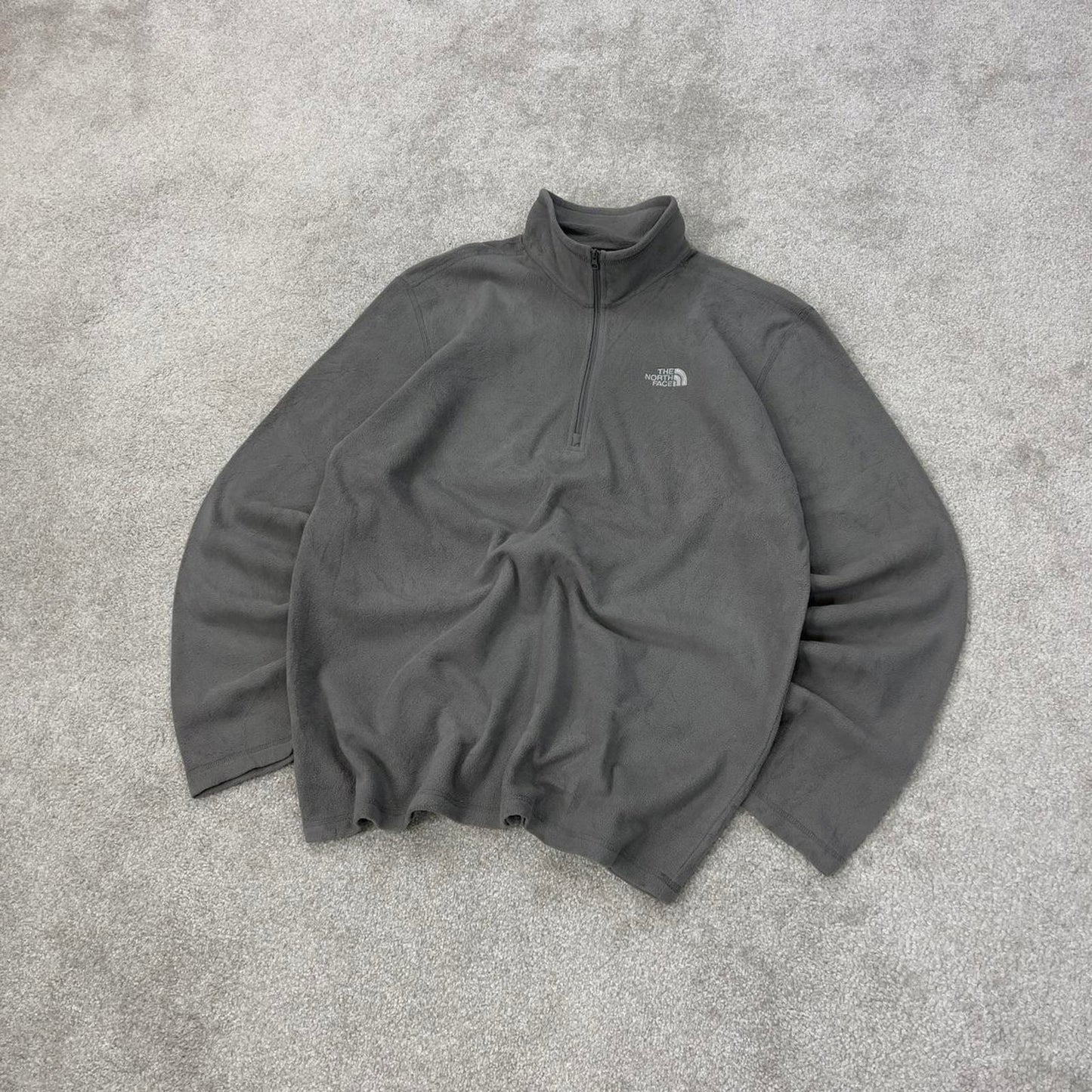 Y2K The North Face technical fleece L grey men’s 1/4 zip