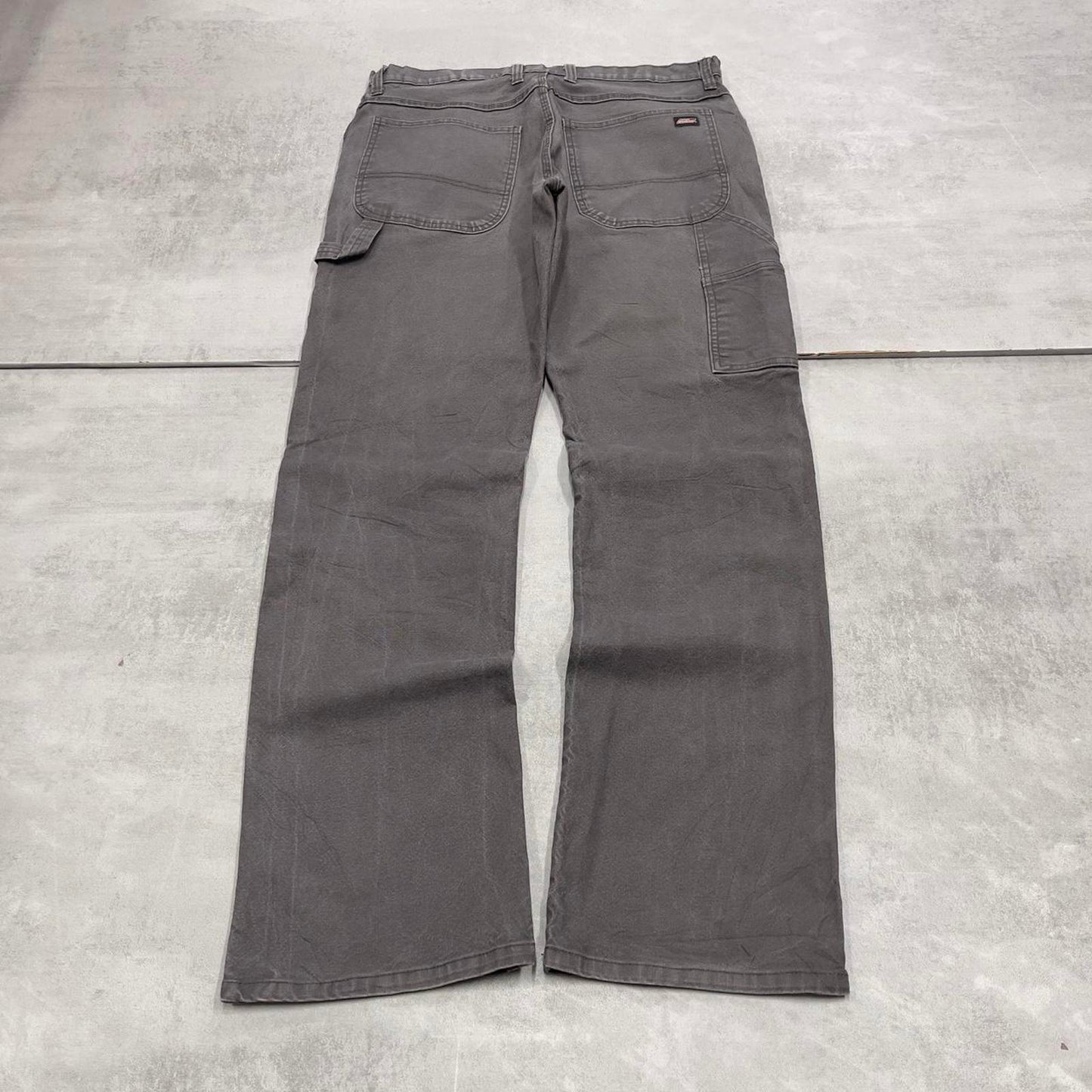 Loose Dickies carpenter jeans W34L34 90s skate style grey canvasy cargos