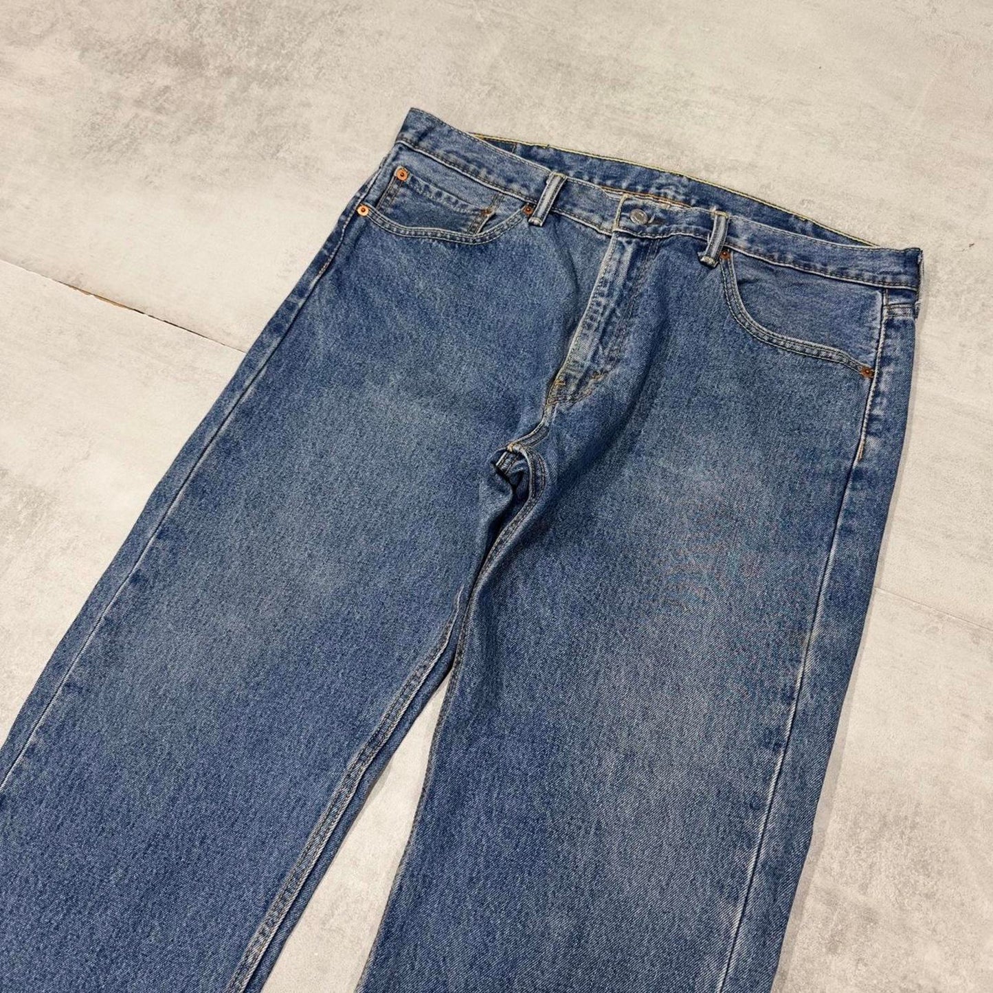 Levis 505 jeans W38 L26 blue loose 90s style skater jeans red tab logo