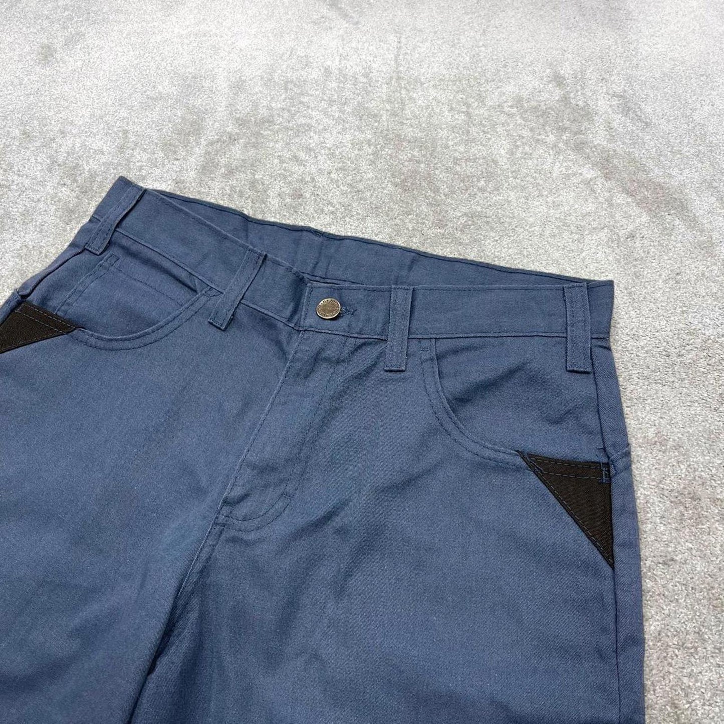 Y2k loose Dickies chino shorts skater style blue Loose fit chino summer festival shorts