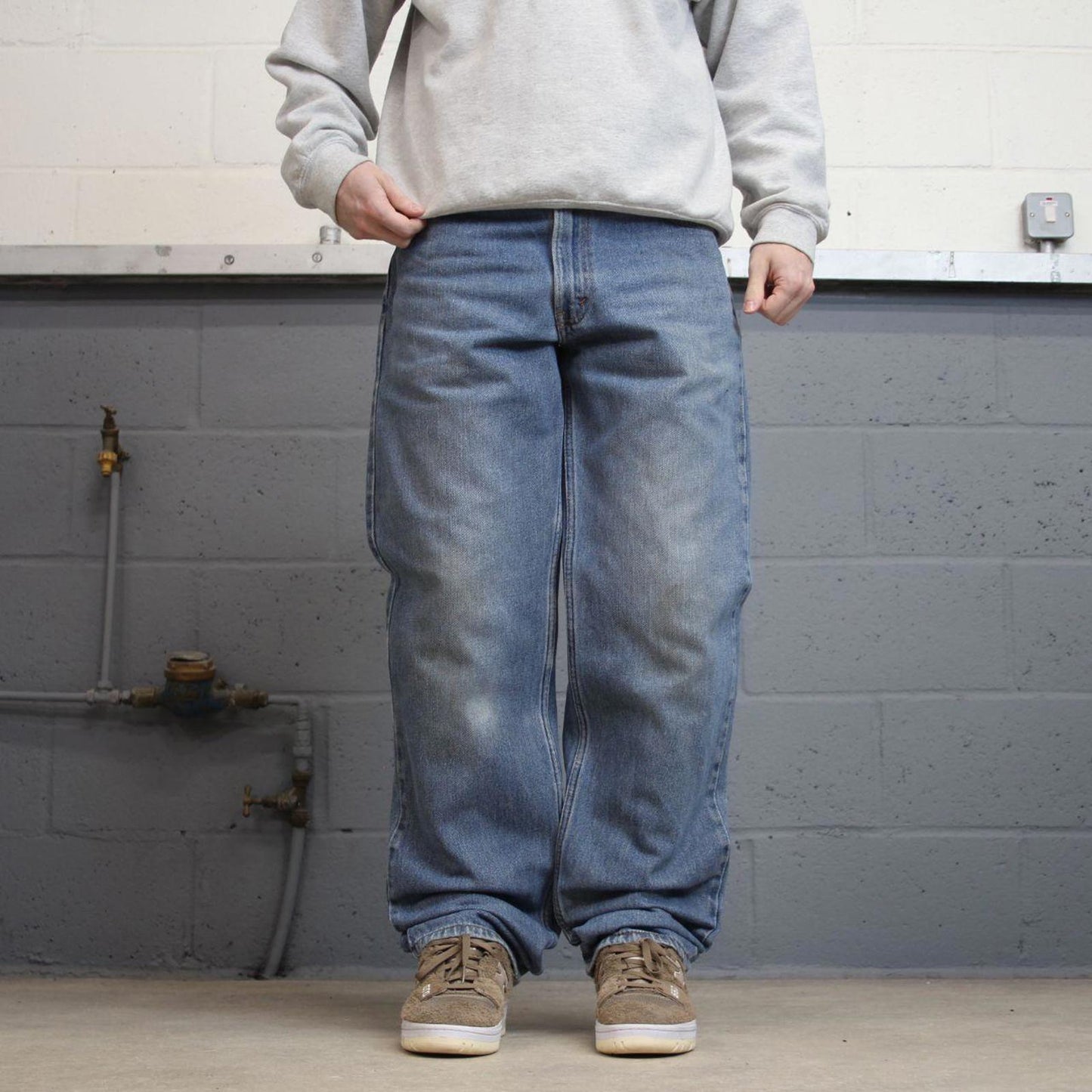 Baggy Levis 550 jeans W34 L34 blue loose 90s relaxed style skater jeans red tab logo