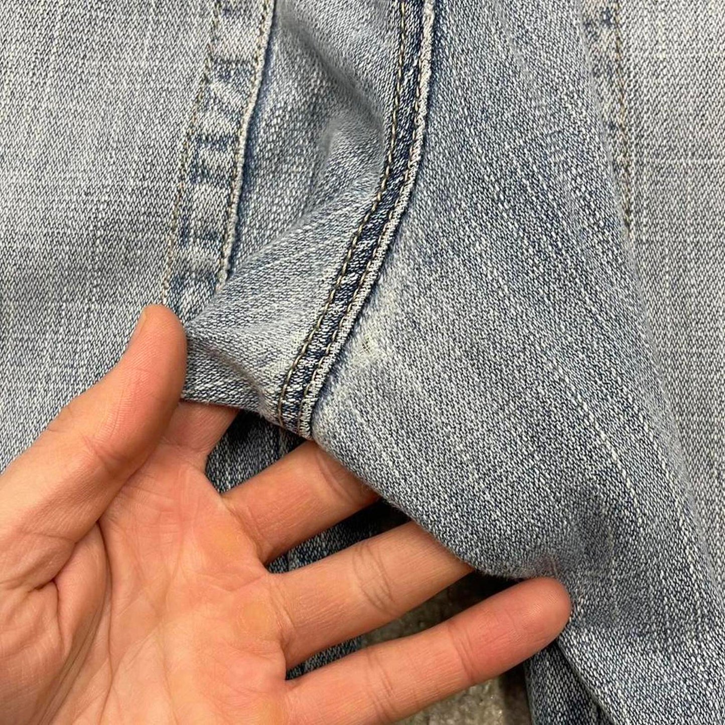 Vintage y2k baggy jeans W34L32 Six Jeans loose wide leg blue denim skater pants deep pocket