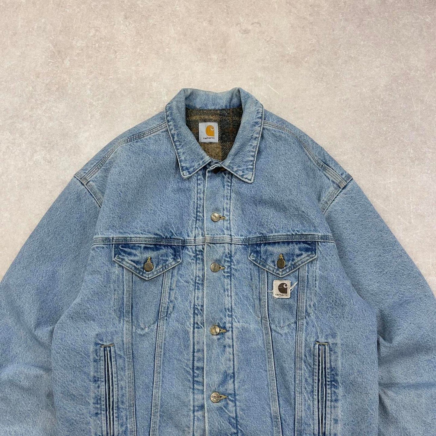 Vintage Carhartt trucker jacket Large
