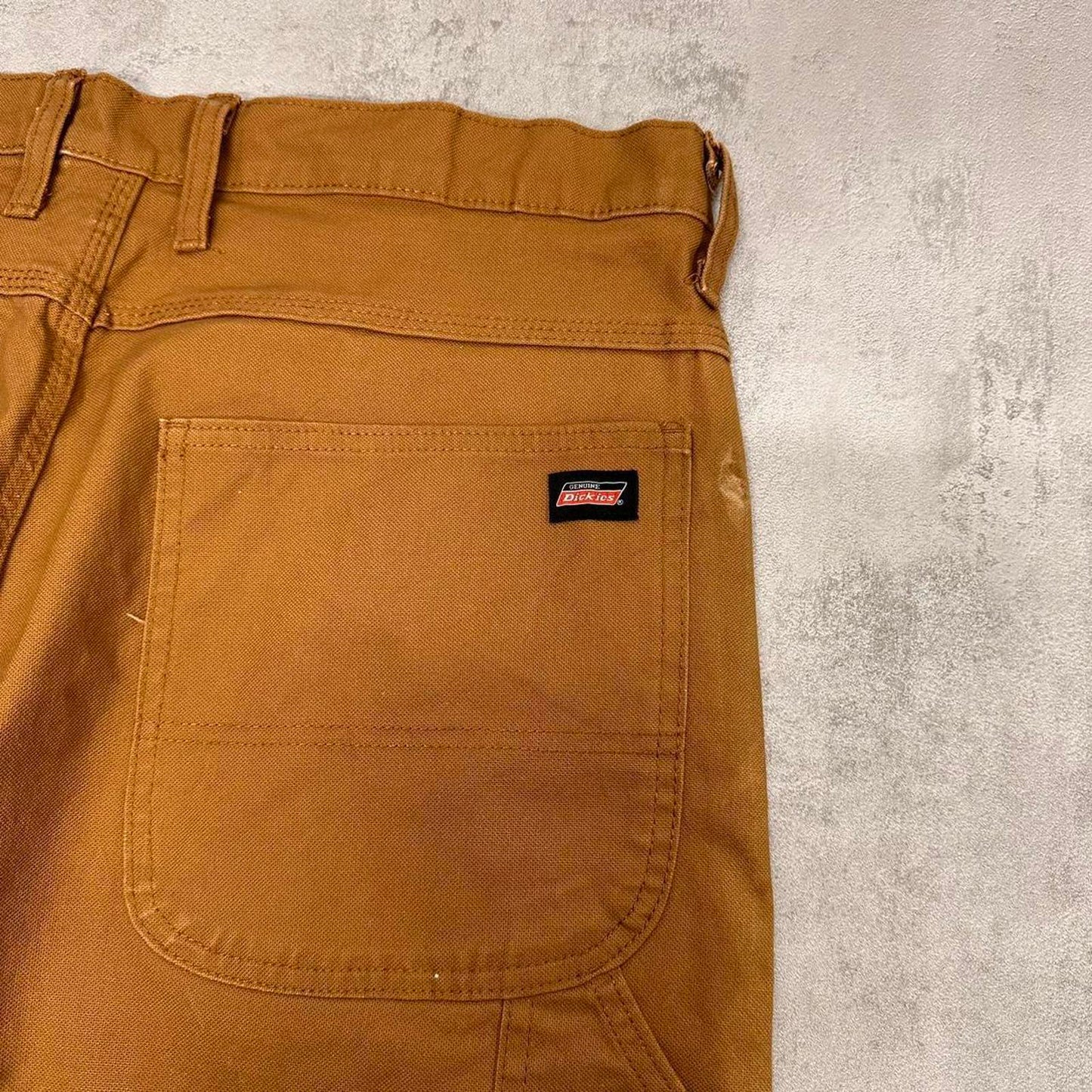 Tan Dickies carpenter jeans W36L32 loose canvas skater style cargos