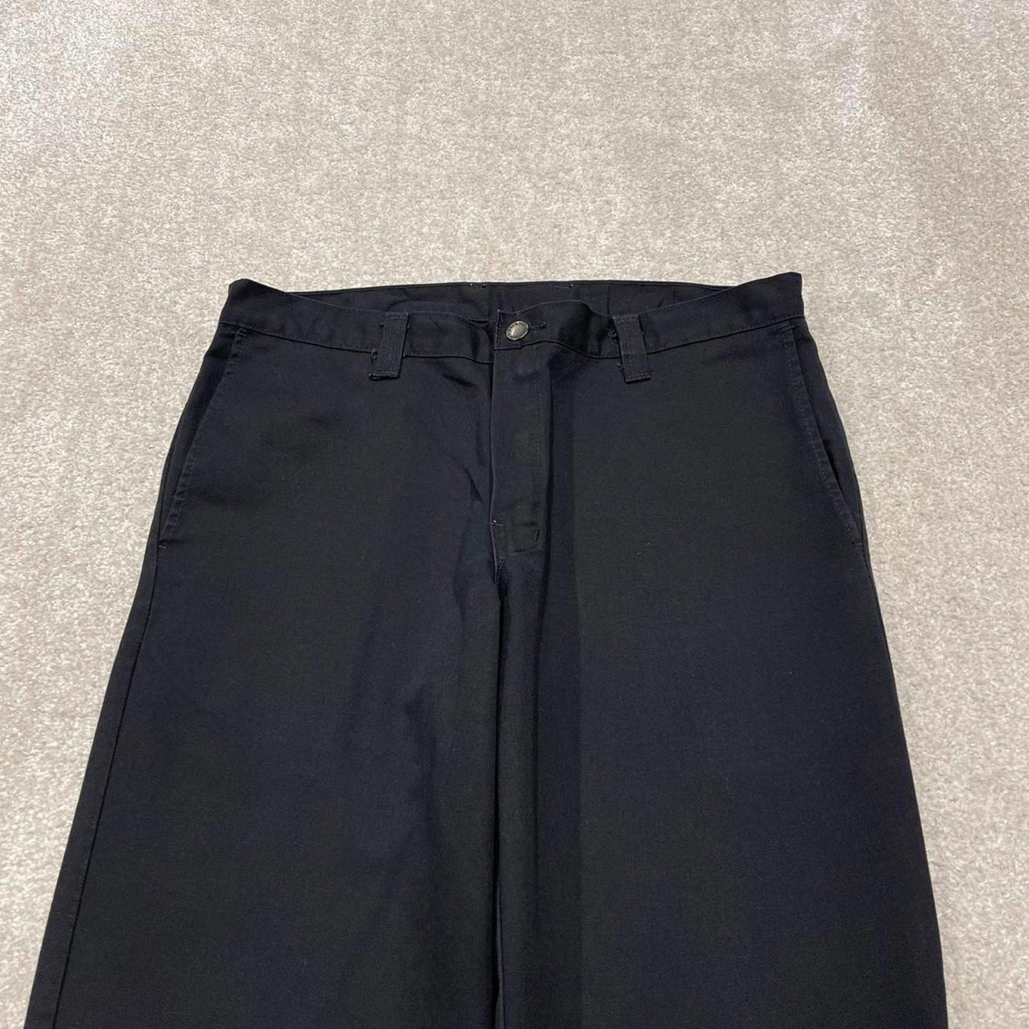 Y2K Dickies work pants black Loose twill chino style skate trousers