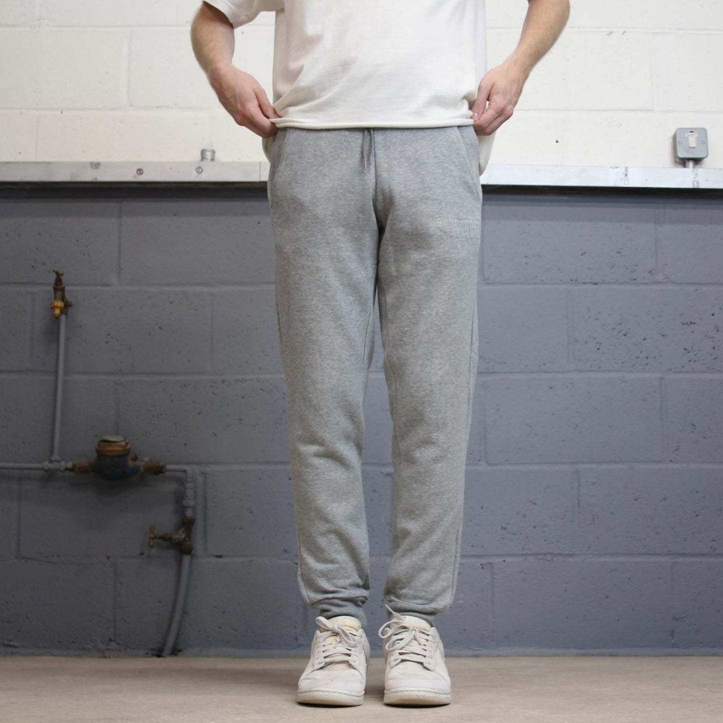 Y2k Grey Puma joggers S gym comfy sweatpants drawstring waist