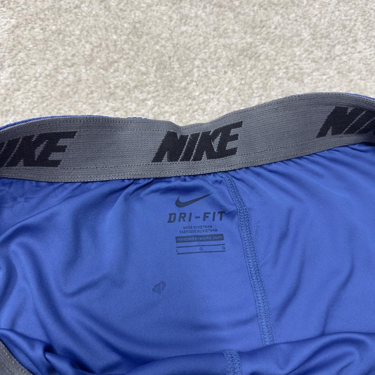 Nike sports shorts y2k loose blue Dri-Fit comfy floaty summer gym shorts