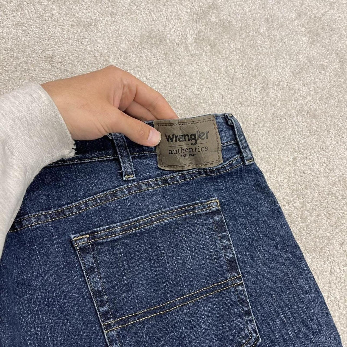 Wrangler baggy denim shorts blue Loose comfy skater style jorts