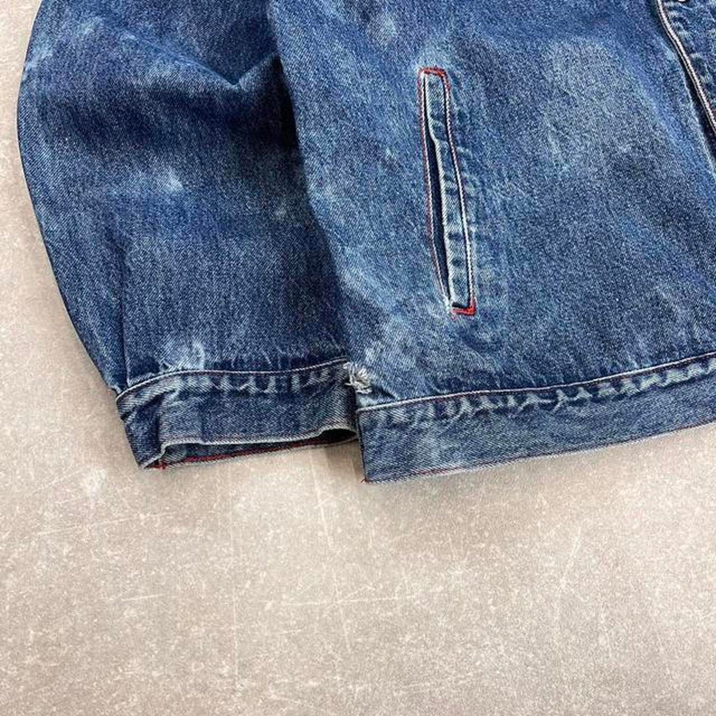 Embroidered Paco USA denim jacket XL
