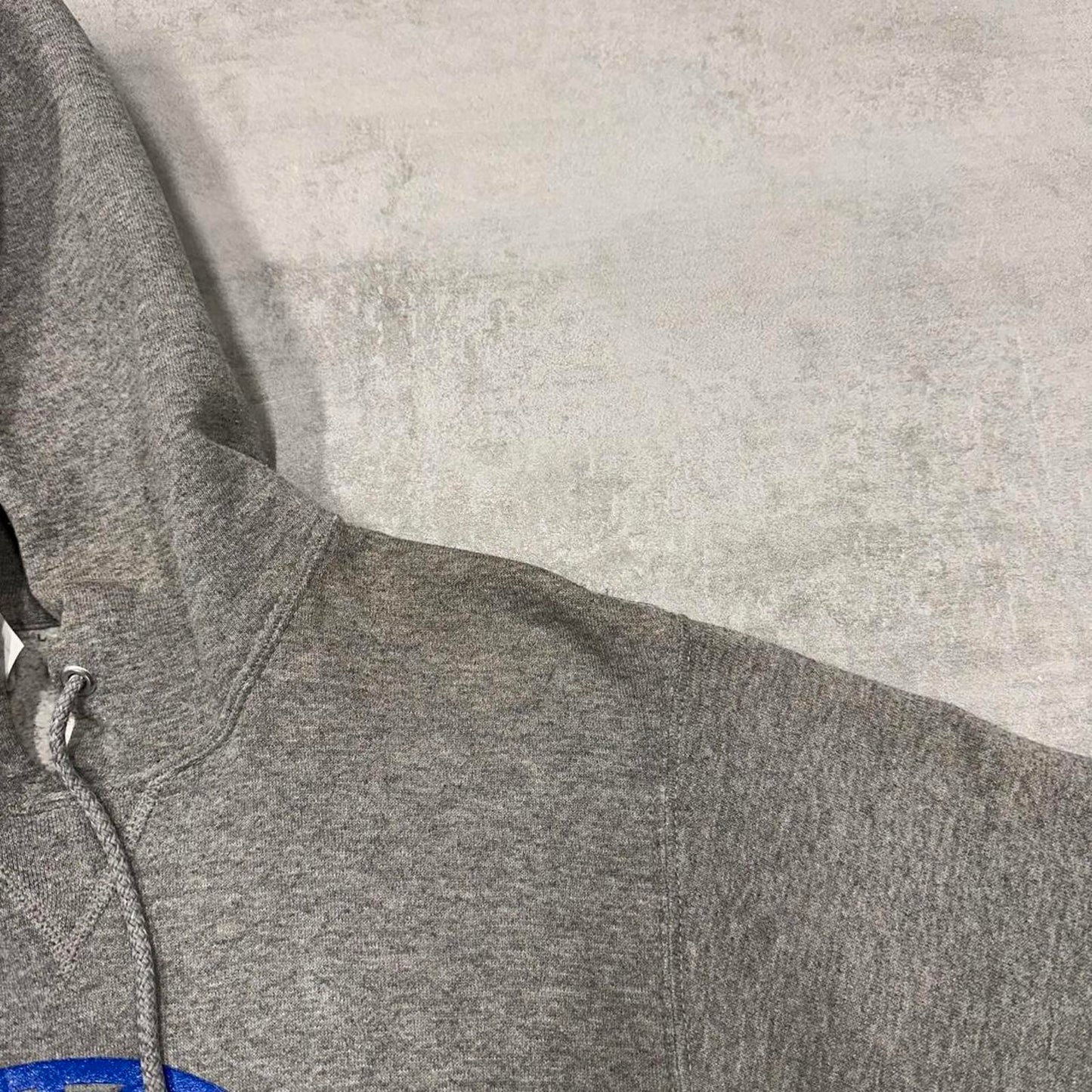 Grey Russell Athletic hoodie S boxy pullover jumper print design