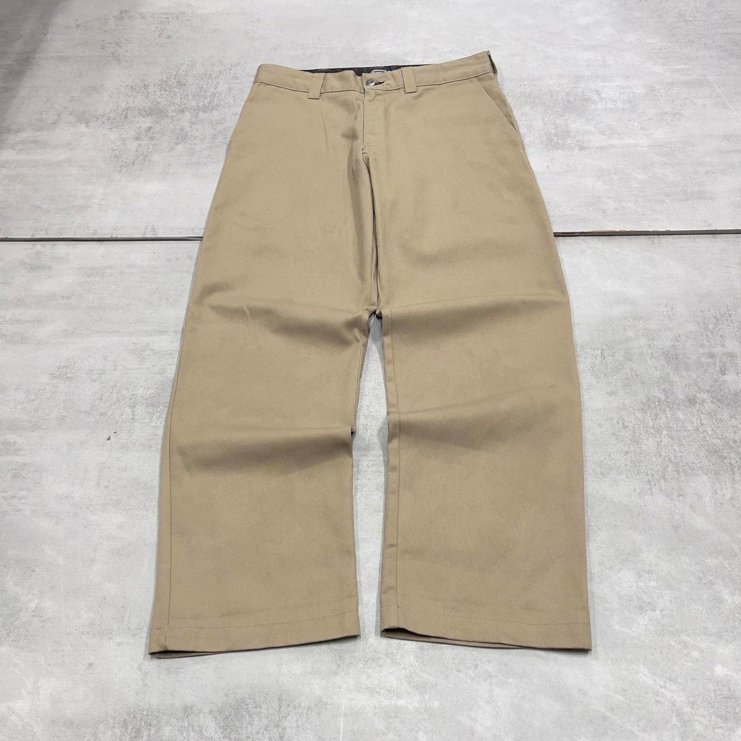 Dickies Skateboarding Pants W32L30 khaki twill chino 90s style skater pants