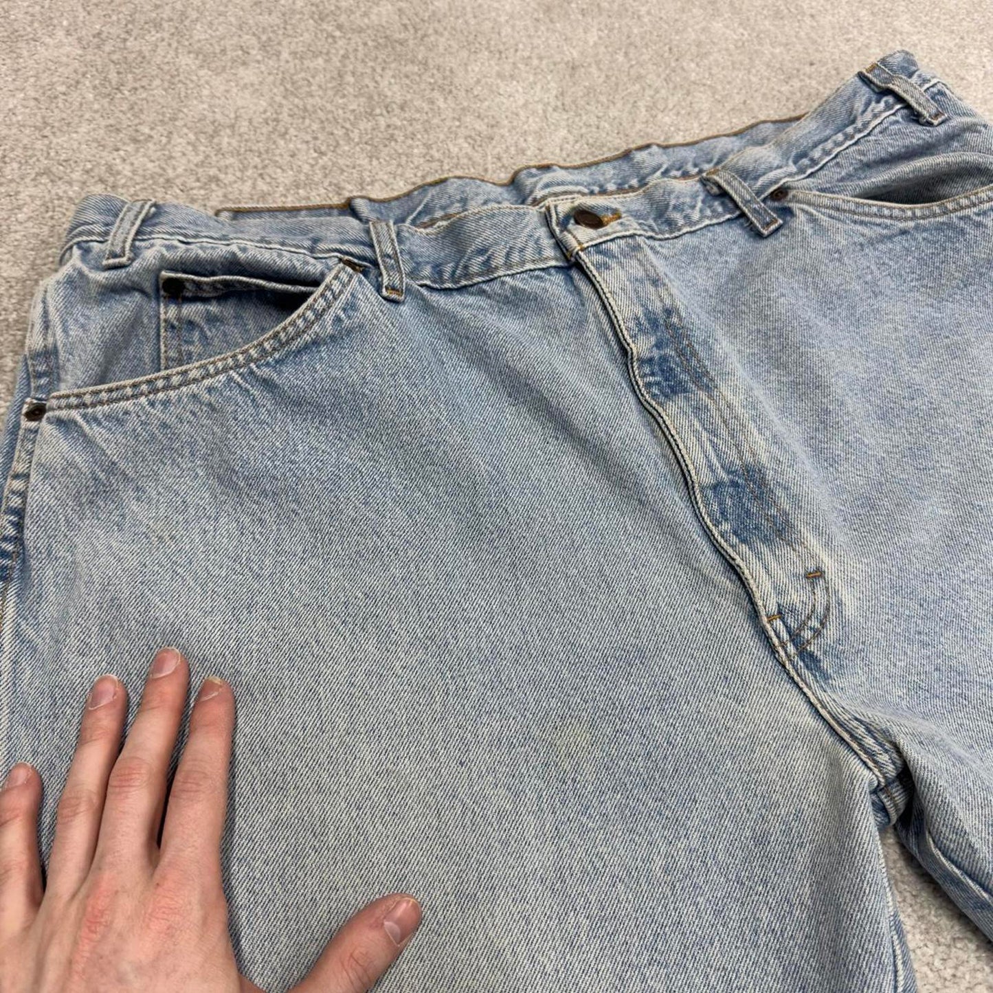 Vintage Y2k Dickies skate jeans blue Loose 5 pocket denim workwear pants