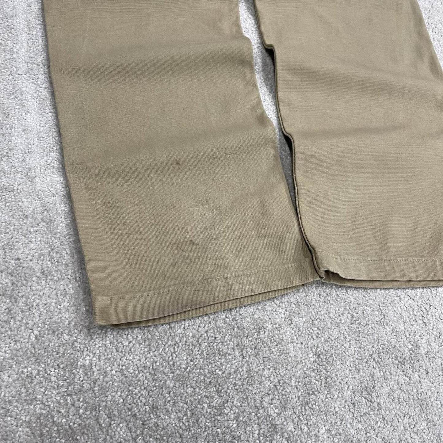 Carhartt carpenter jeans canvas work pants khaki Relaxed fit workwear cargo pants patch logo