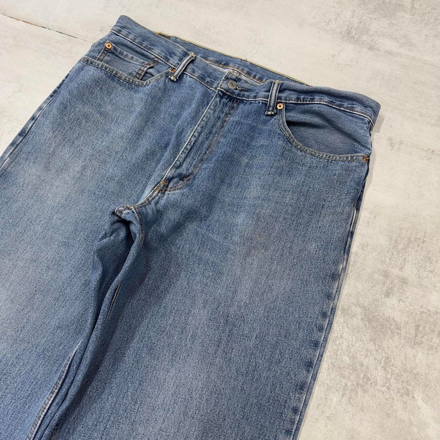 Baggy Levis 550 jeans W38 L34 blue loose 90s relaxed style skater jeans red tab logo