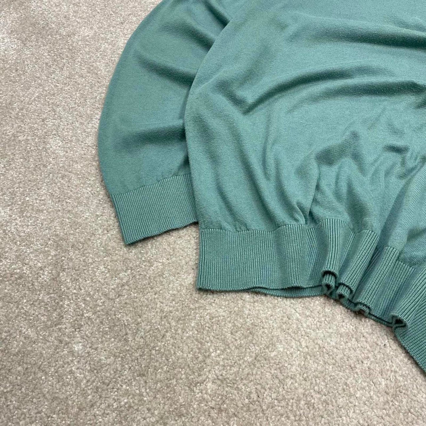 00s Nautica knit sweater jumper embroidered XL men's turquoise knitted pull over y2k 00s style