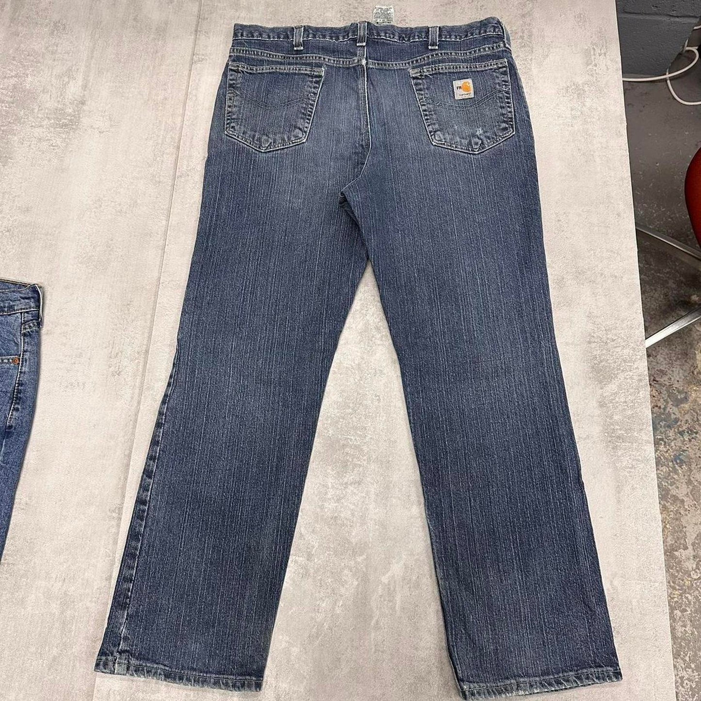 Blue Carhartt Jeans W38L30 denim 90s style skater work jeans