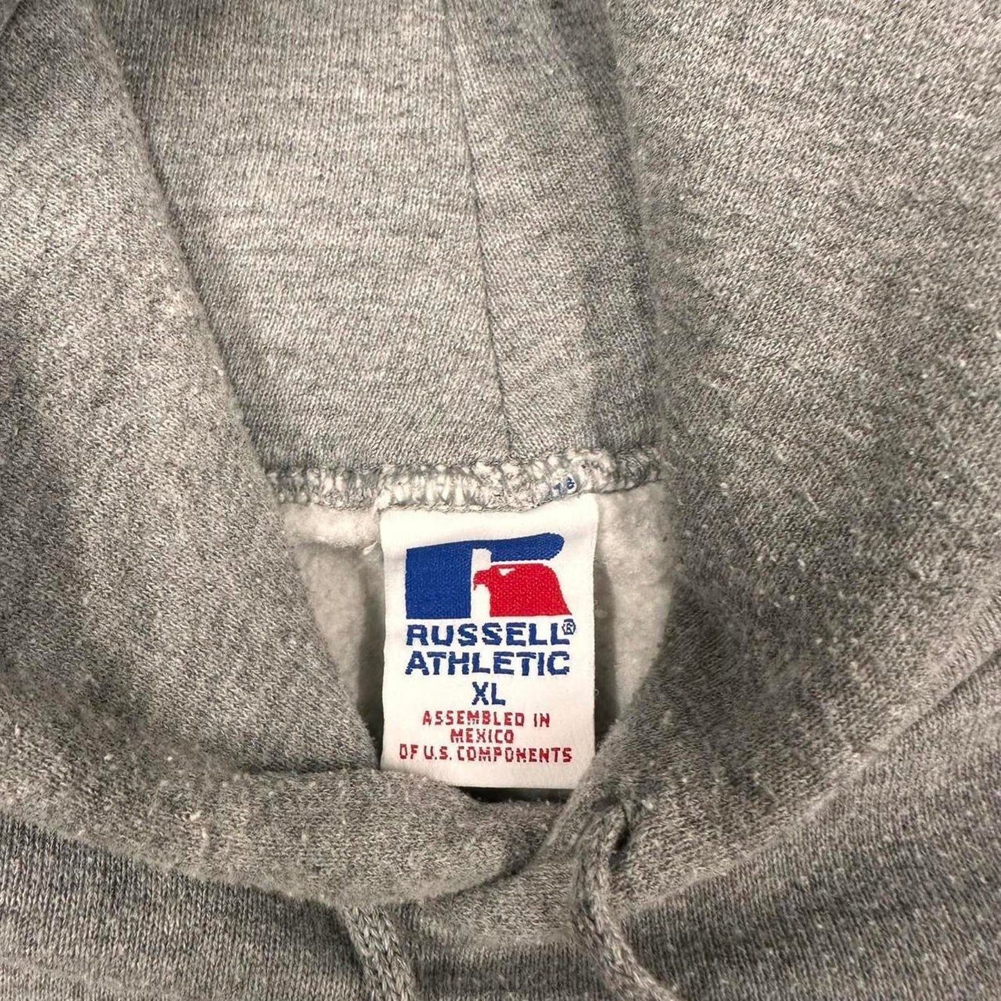 Grey vintage Russell hoodie XL Thick pullover jumper